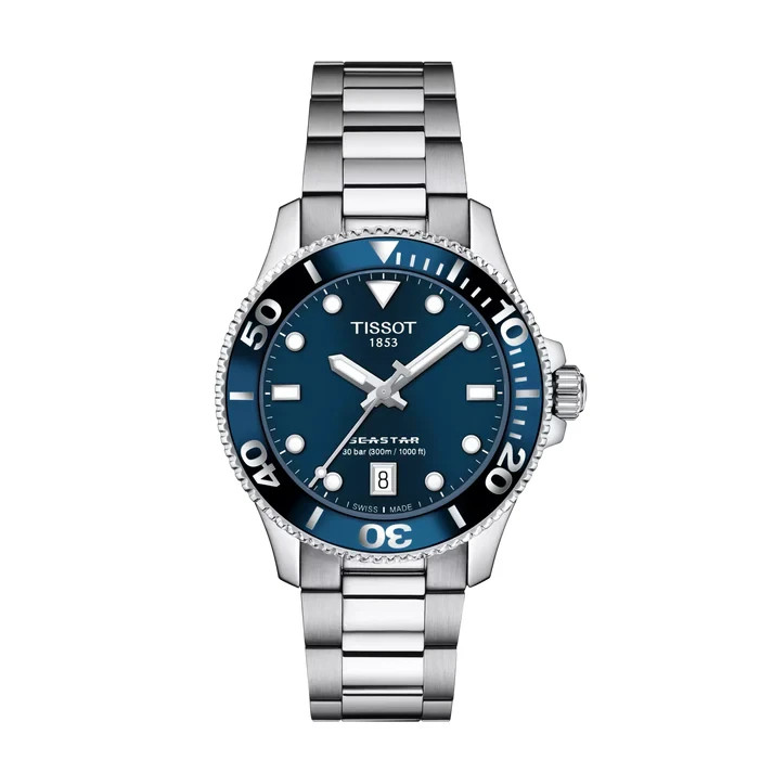 Tissot Seastar 1000 36mm Blue Dial Stainless Steel Men’s Watch T1202101104100