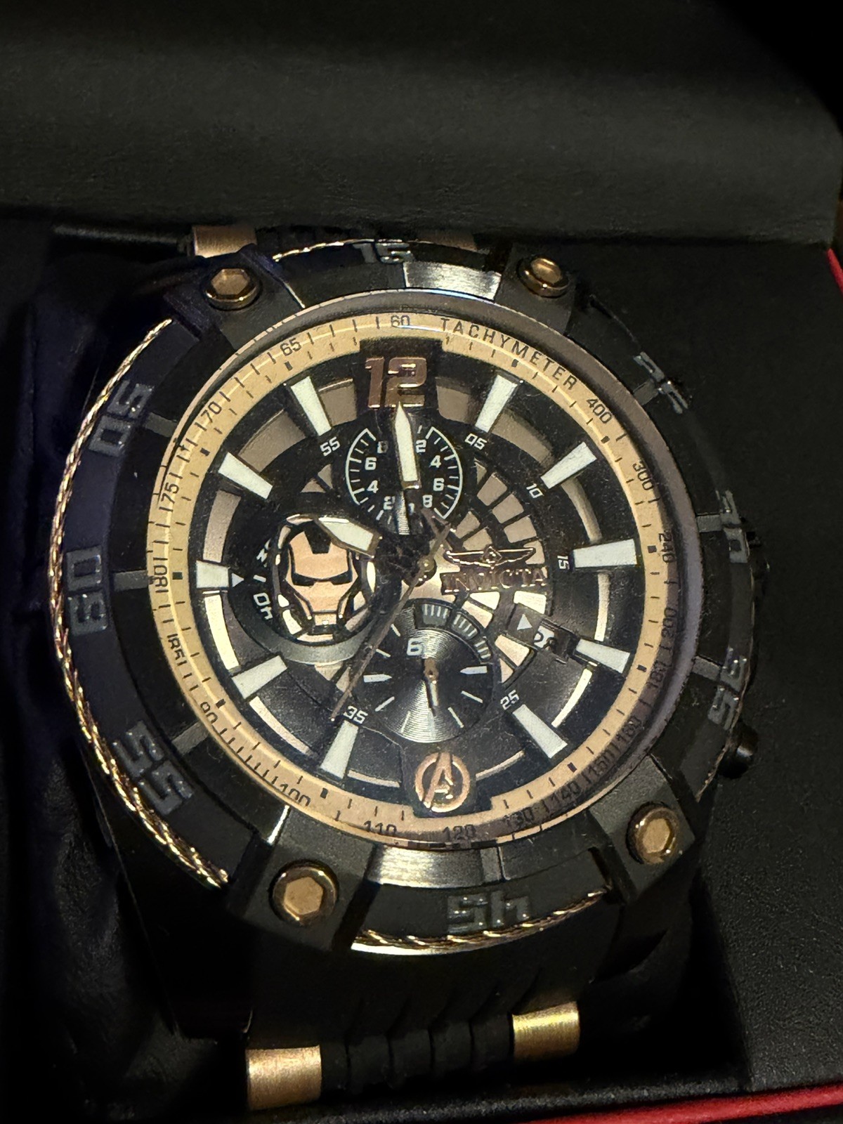 Invicta 26798 Men’s Black Watch, new with tag Iron Man edition 