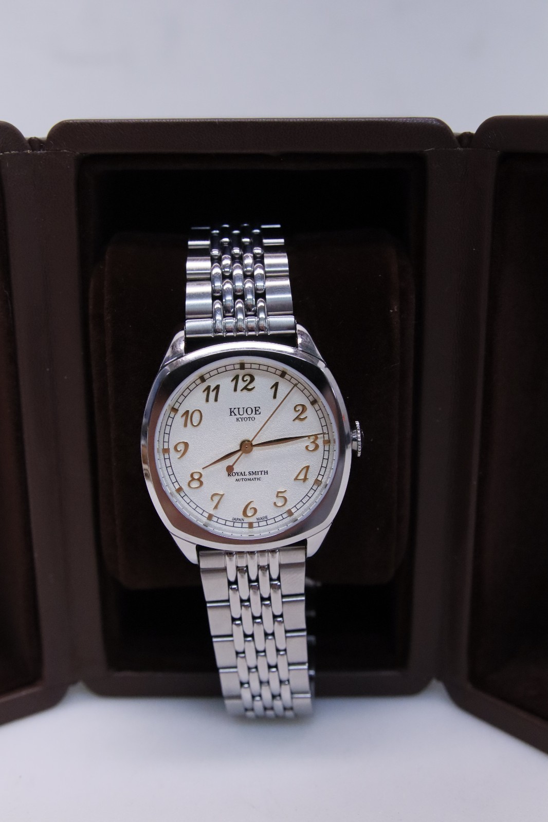 KUOE Kyoto Royal Smith 90-008 Automatic 34㎜ S.Steel Made in Japan Watch In Box