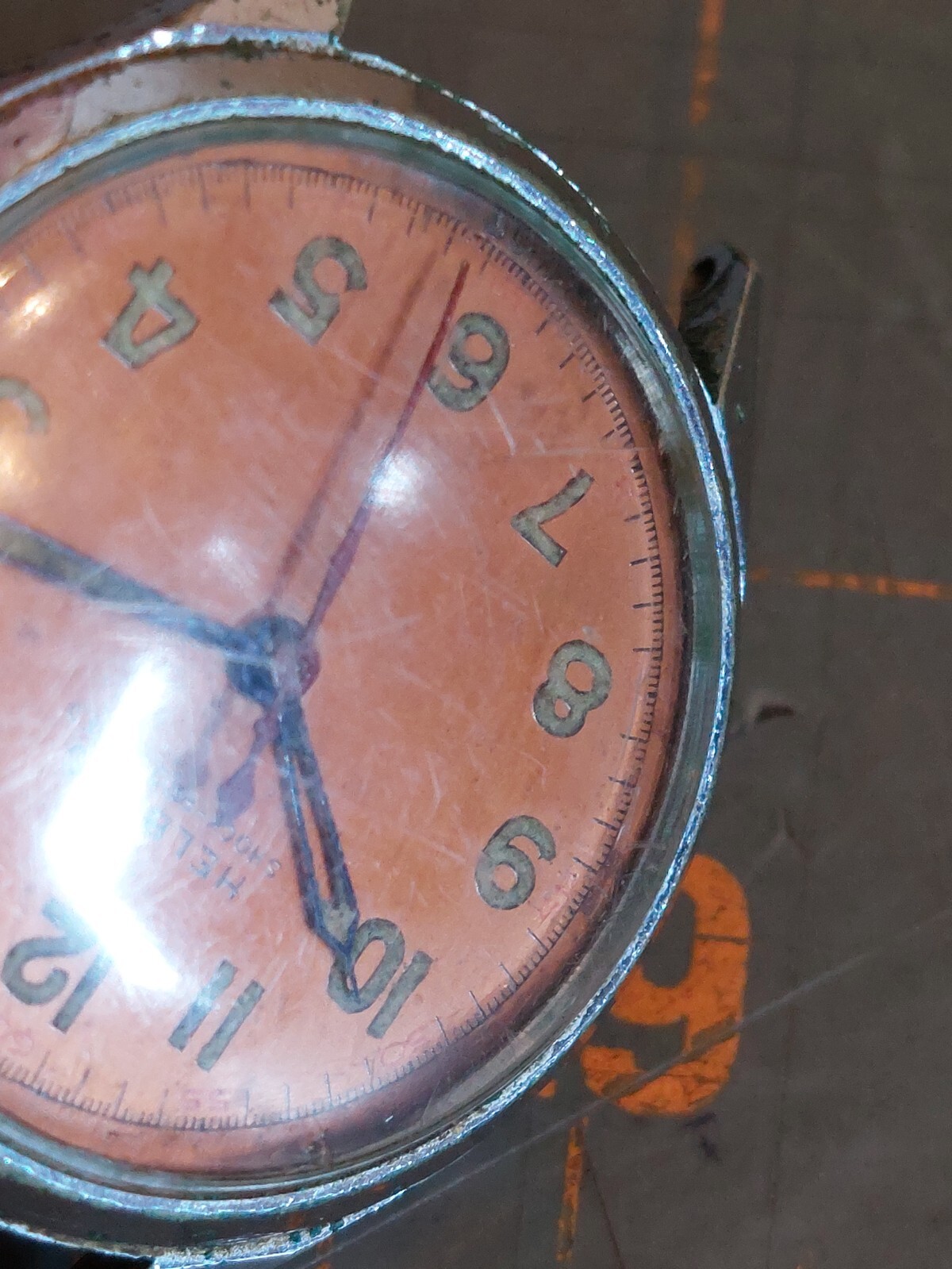 Vintage Helbros Military Watch Shock Protected Waterproof Warranted Semi Works