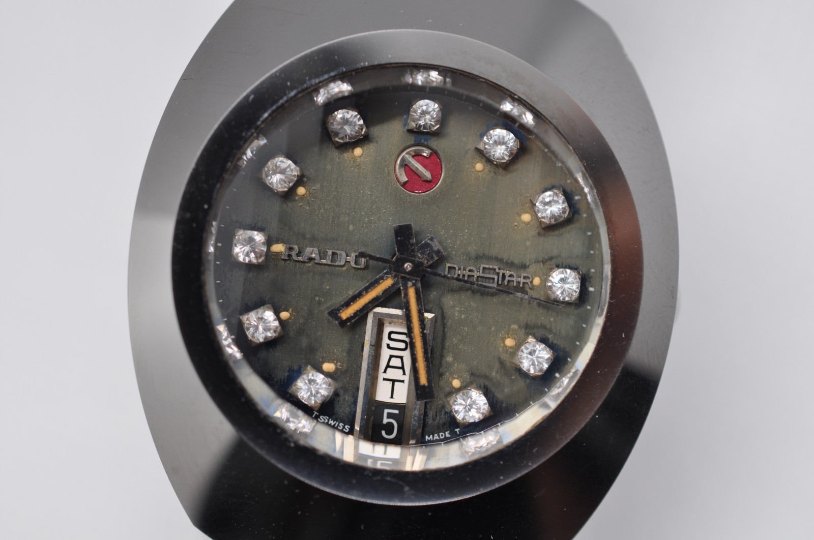 Vintage RADO DiaStar Day Date Automatic green dial 25 jewels Switzerland made