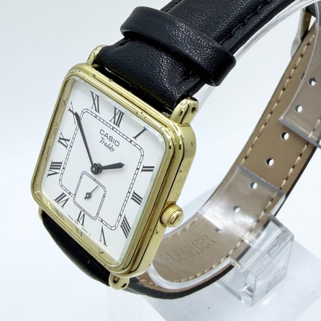 CASIO Smoseko Square Roman Watch with New Battery and New Strap