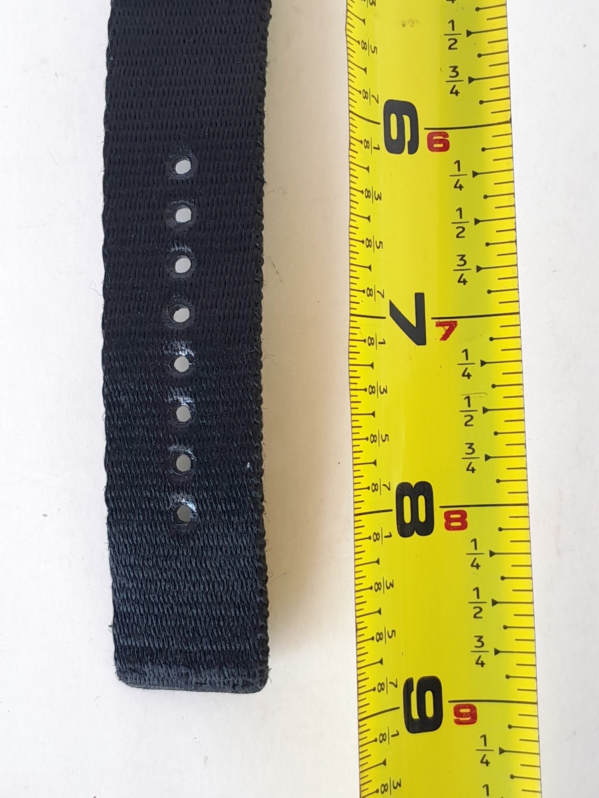Eddie Bauer Mens Watch – Chunky Black & White Blue – Nylon Wristband 10ATM/100m