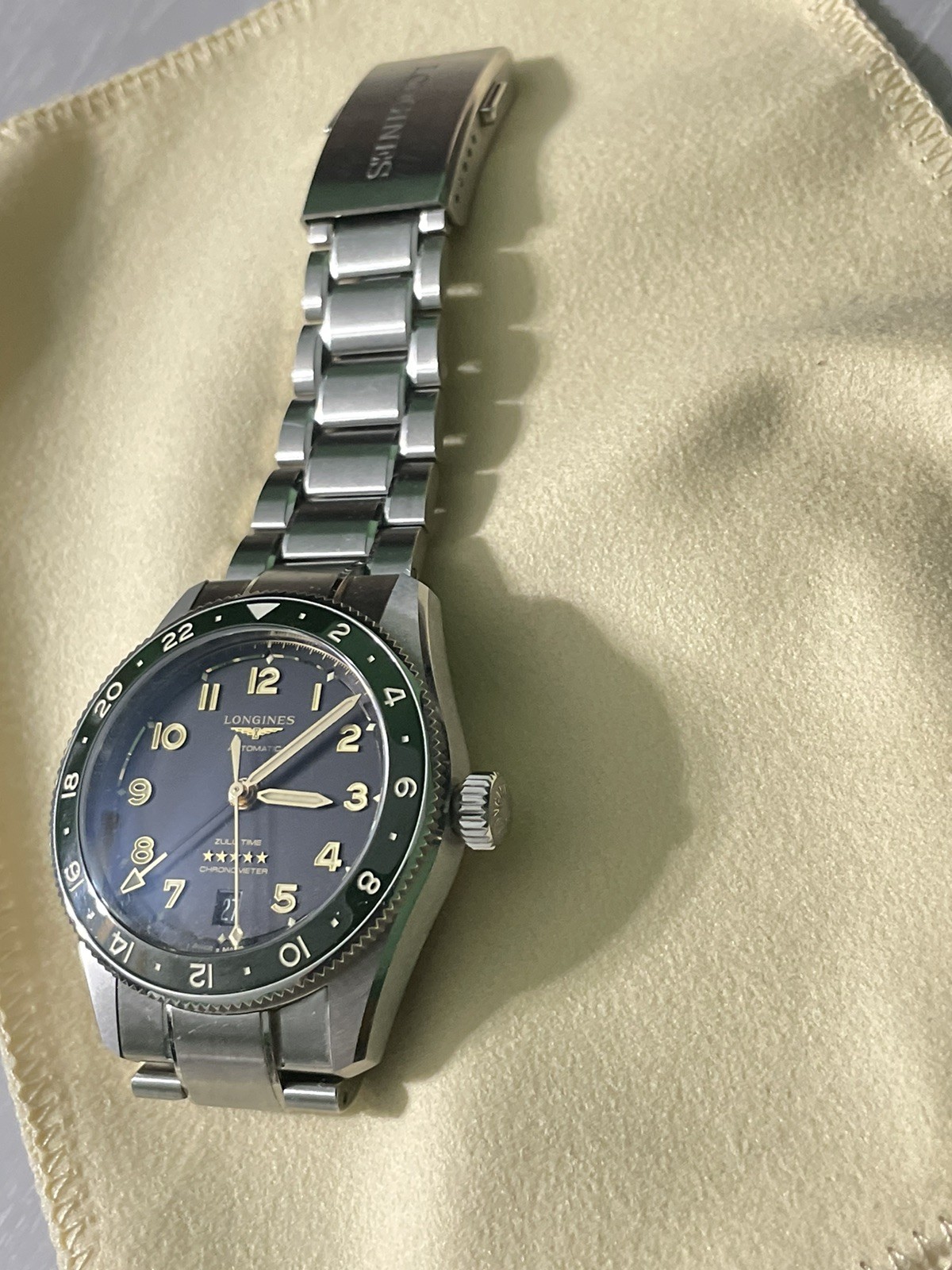 Longines Spirit Zulu Time 39mm Anthracite Dial GMT Men’s Watch L38024636