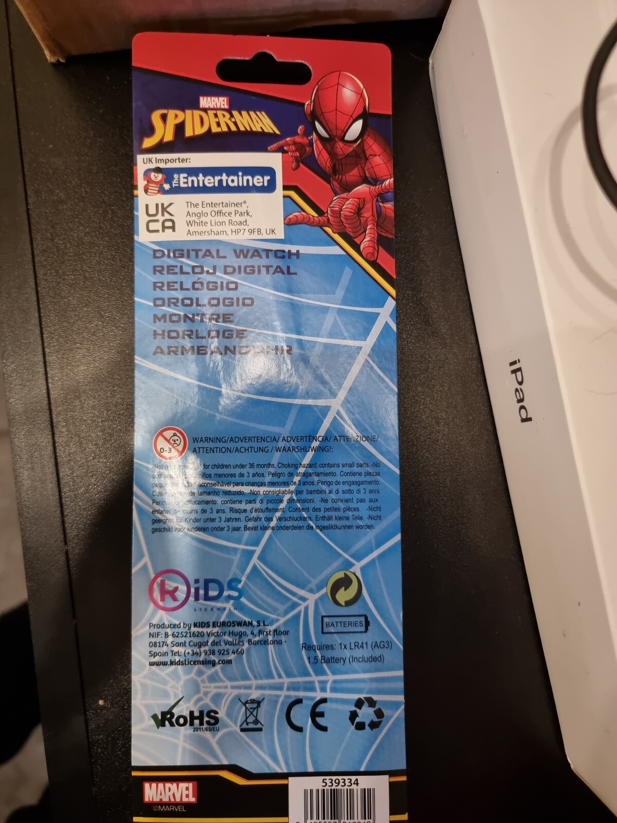 Marvel Spiderman Digital Watch RELOJ NEW IN PACK.3+ Years