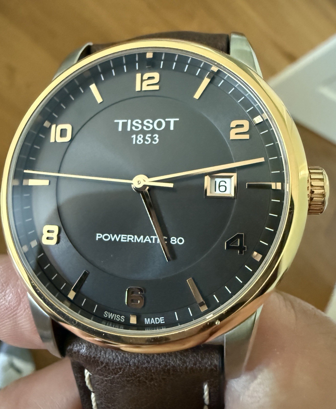 Tissot Luxury Powermatic 80 Automatic 41mm / Anthracite, Rose Gold PVD