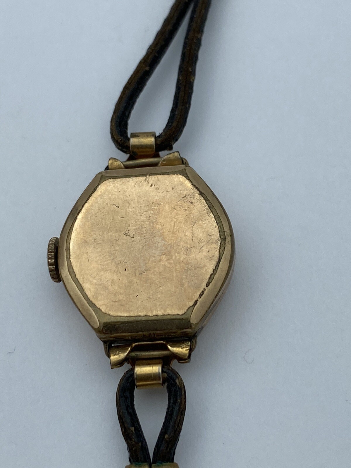 Vintage Watch No Makers Mark 1940s WWII? Walz Gold Double Case