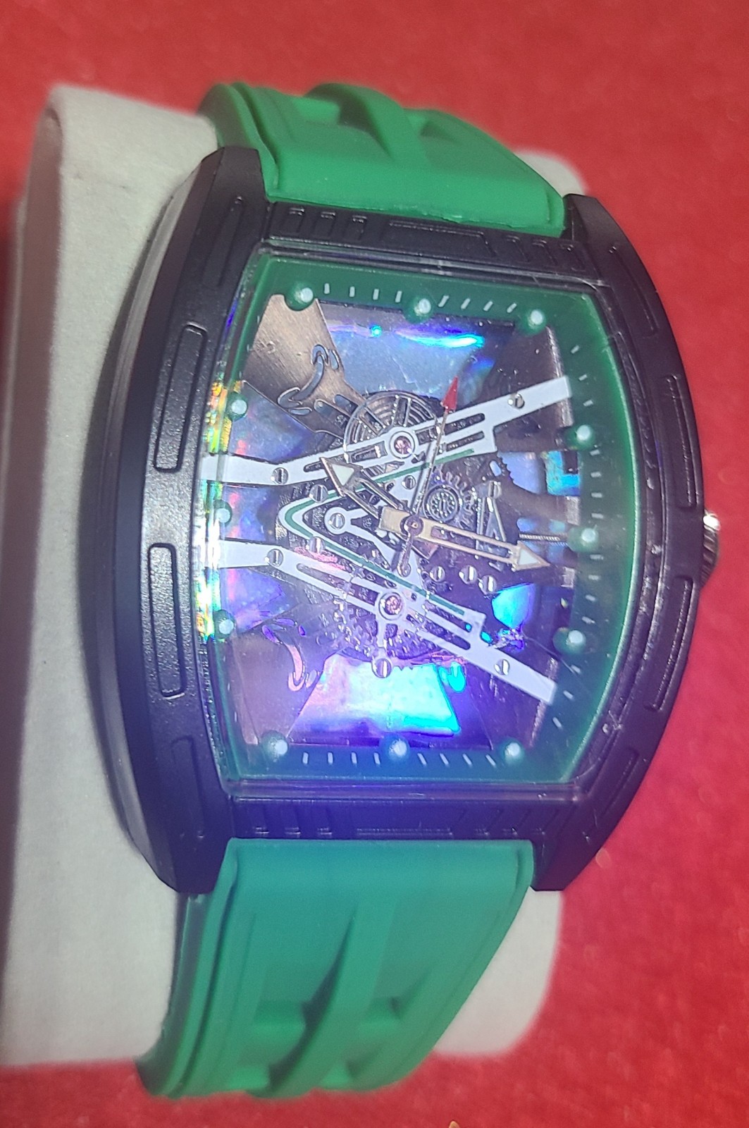 mens watch Green band