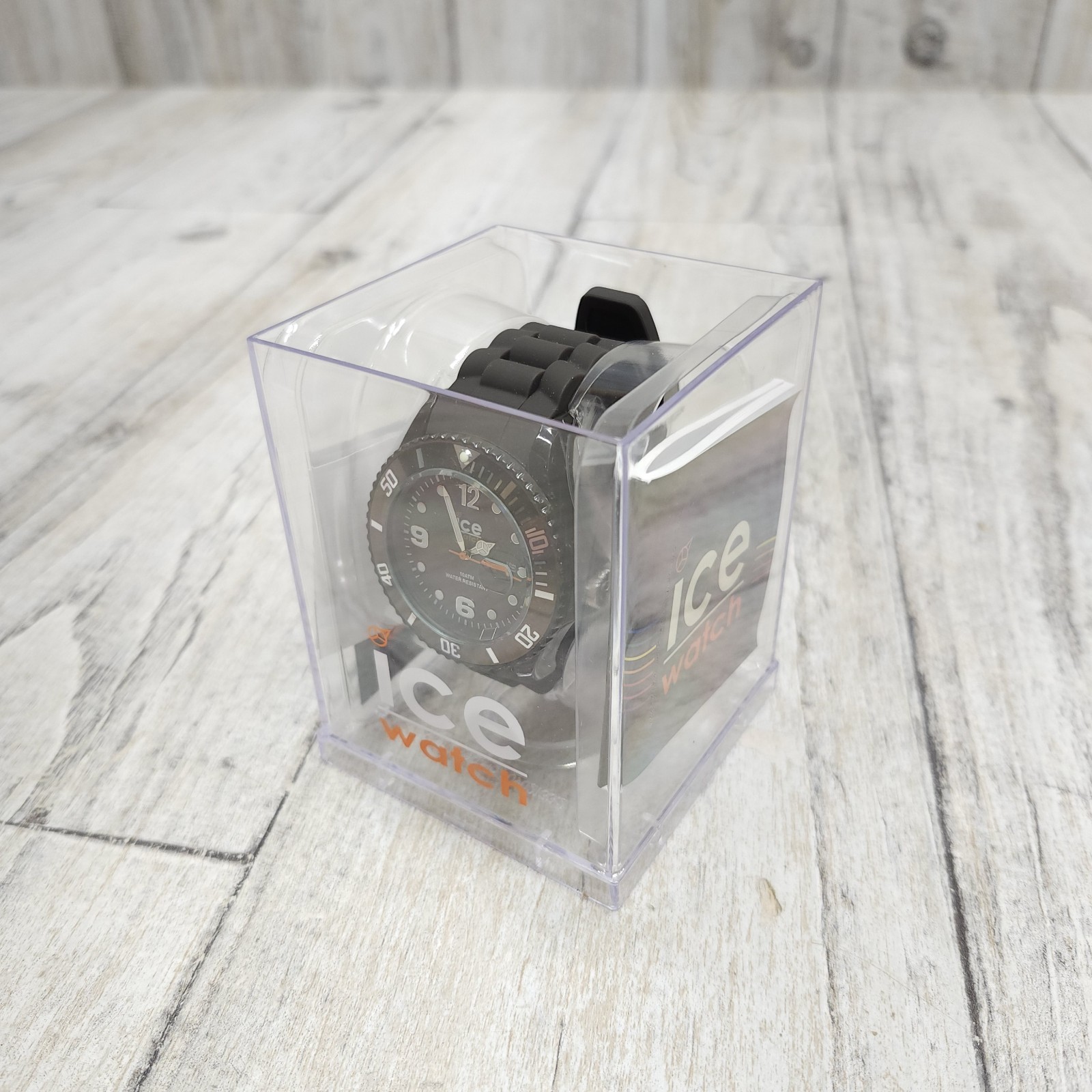 Authentic Ice Watch, Dark Chocolate Dial 48MM Men’s Quartz Watch, Silicone Band