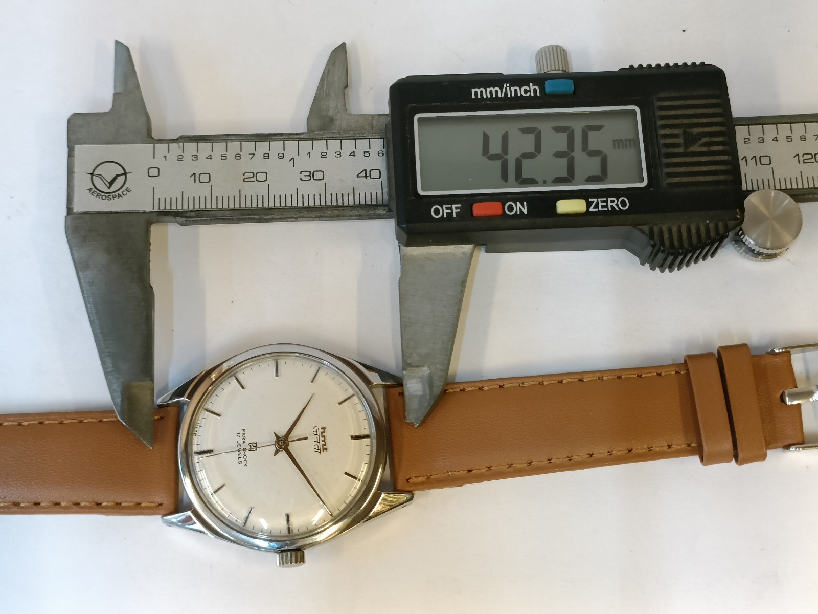 ORIGINAL HMT JANATA 17J WINDING WHITE DIAL 0231 INDIA MEN’S WORKING CONDITION