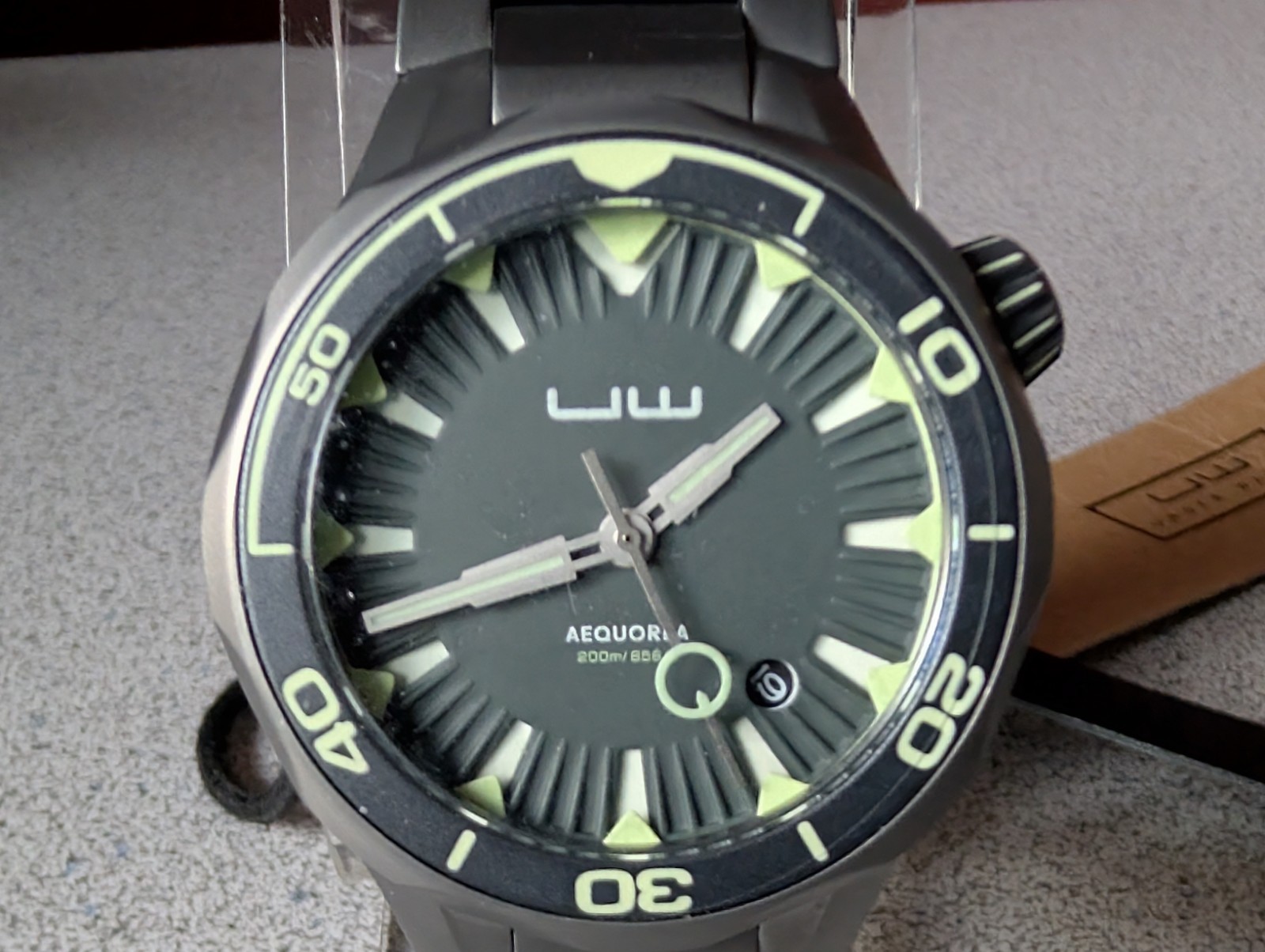 OVD~UNDER WATER AEQUOREA JELLYFISH 24J AUTOMATIC DIVE WATCH~FULL SET~KEEPS TIME