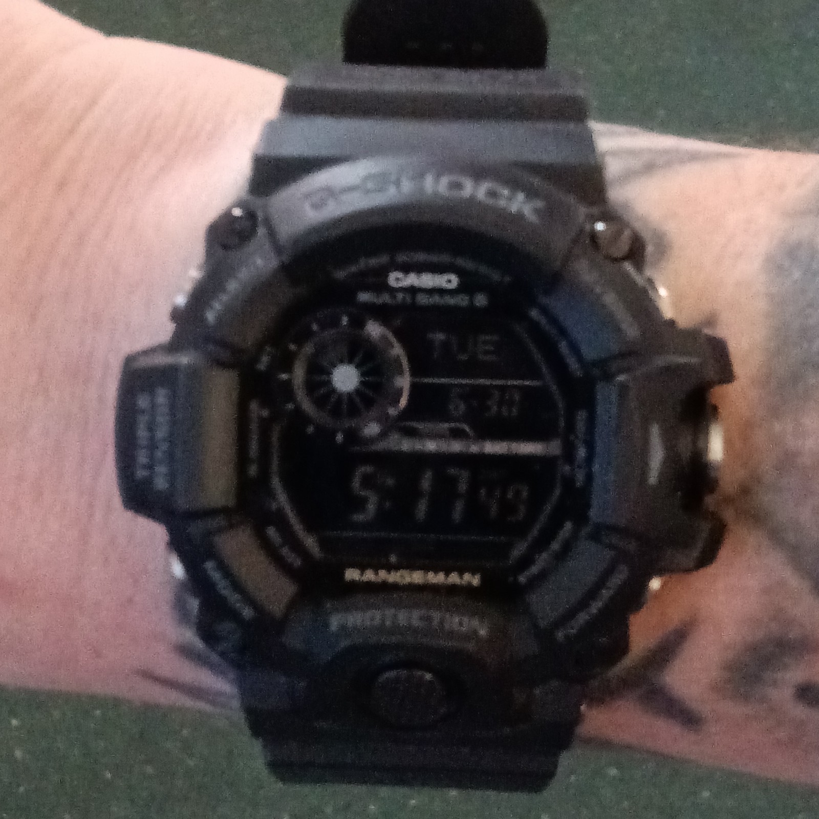 Casio G-SHOCK Rangeman GW9400-1B Digital Solar Atomic 200m 55mm Box Manual