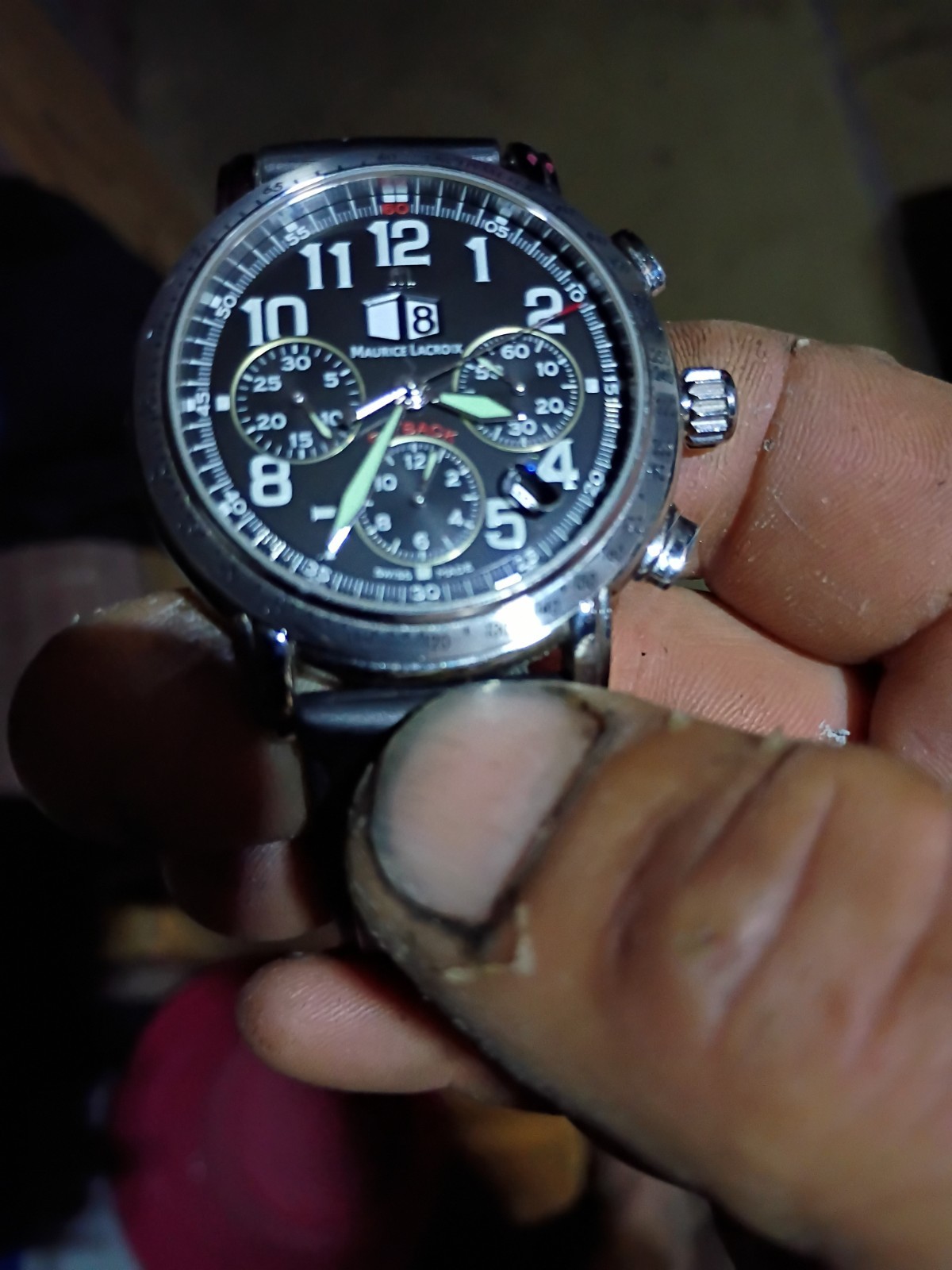 Maurice LaCroix Mens Watch Crown Needs Service