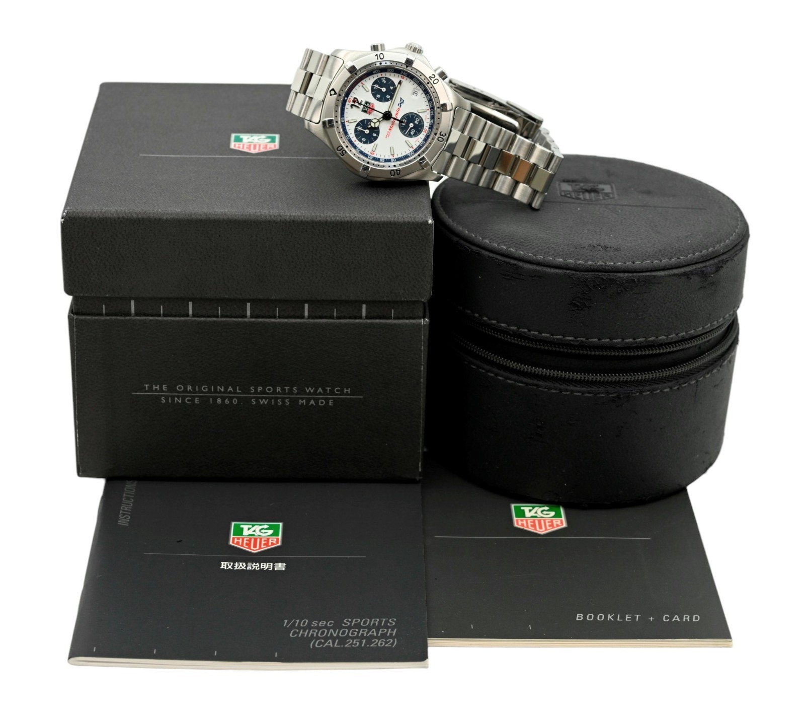 Tag Heuer Men’s 38mm Malaysia 2000 Series LE 180/188 White Dial Watch B+P CK1114
