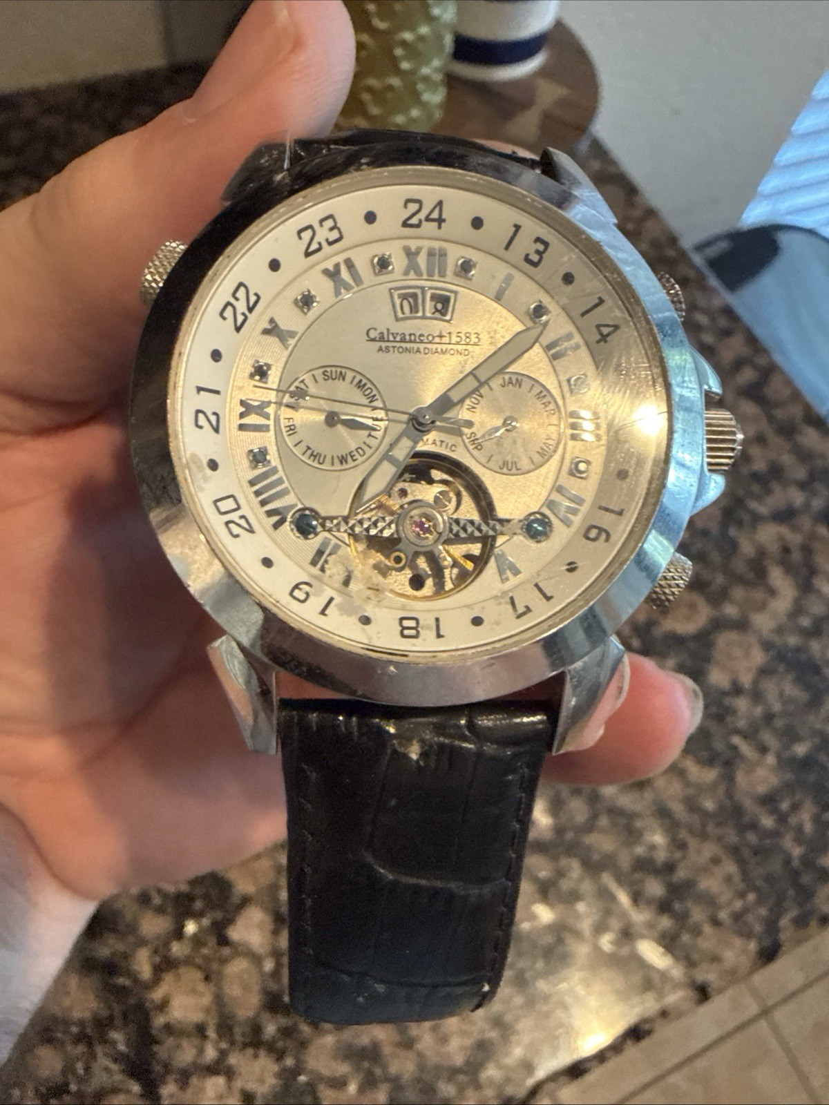 Calvaneo 1583 Astonia Diamond Automatic, model CM-ASPD-1. SEE DESCRIPTION