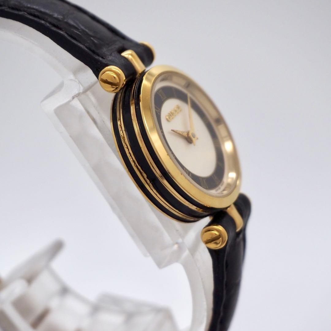 Gucci Women’s Sideline Quartz Watch Black Roman Index Japan 0714637