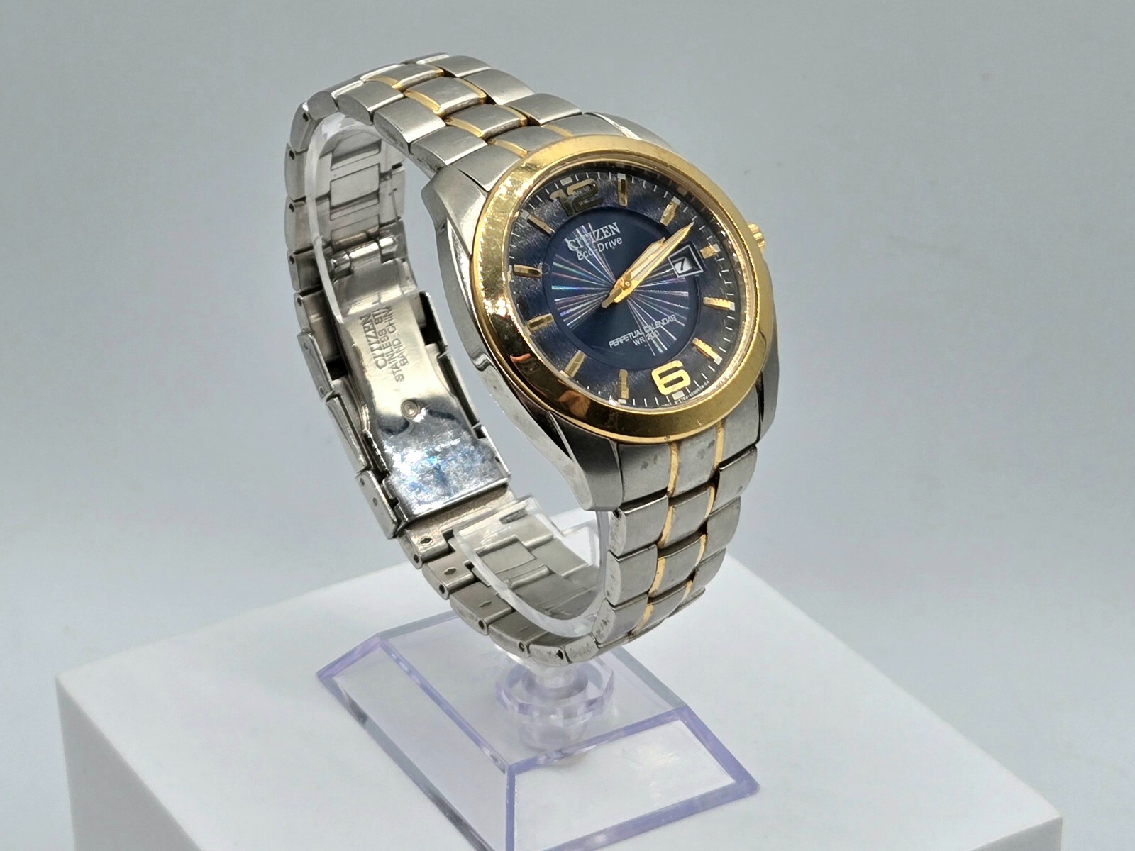Citizen Eco-Drive Men Watch 2-Tone 41mm Ref: e764-s066352 Water Resistant 20 BAR