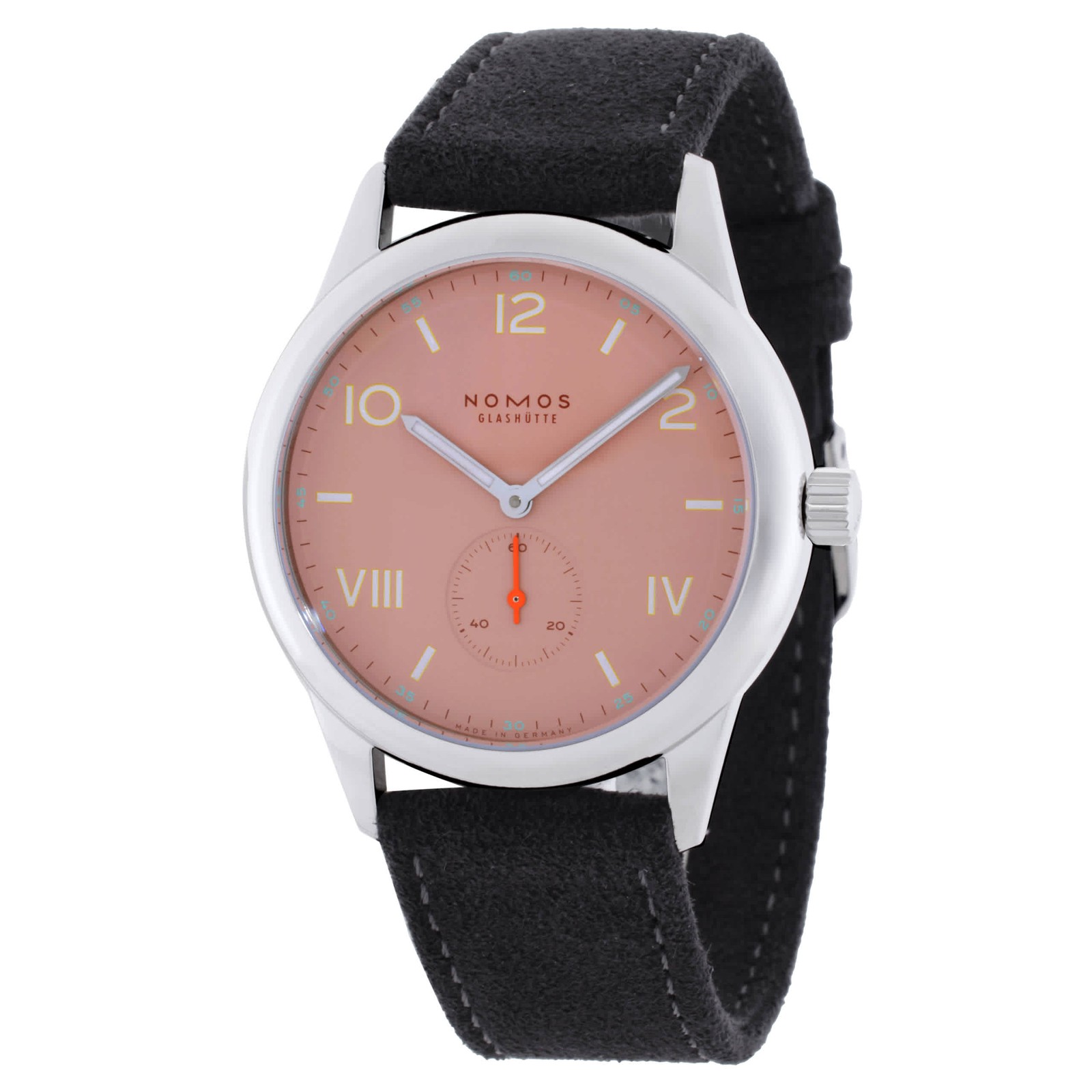 Nomos Club Campus 38 Hand Wind Rose Dial Watch 720