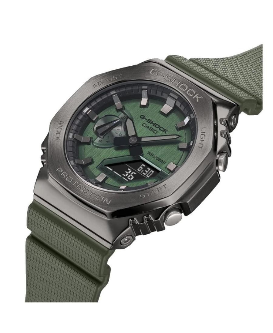 CASIO Men Digital Quartz Casual Watch Classic Dress Green Dial Waterproof Round