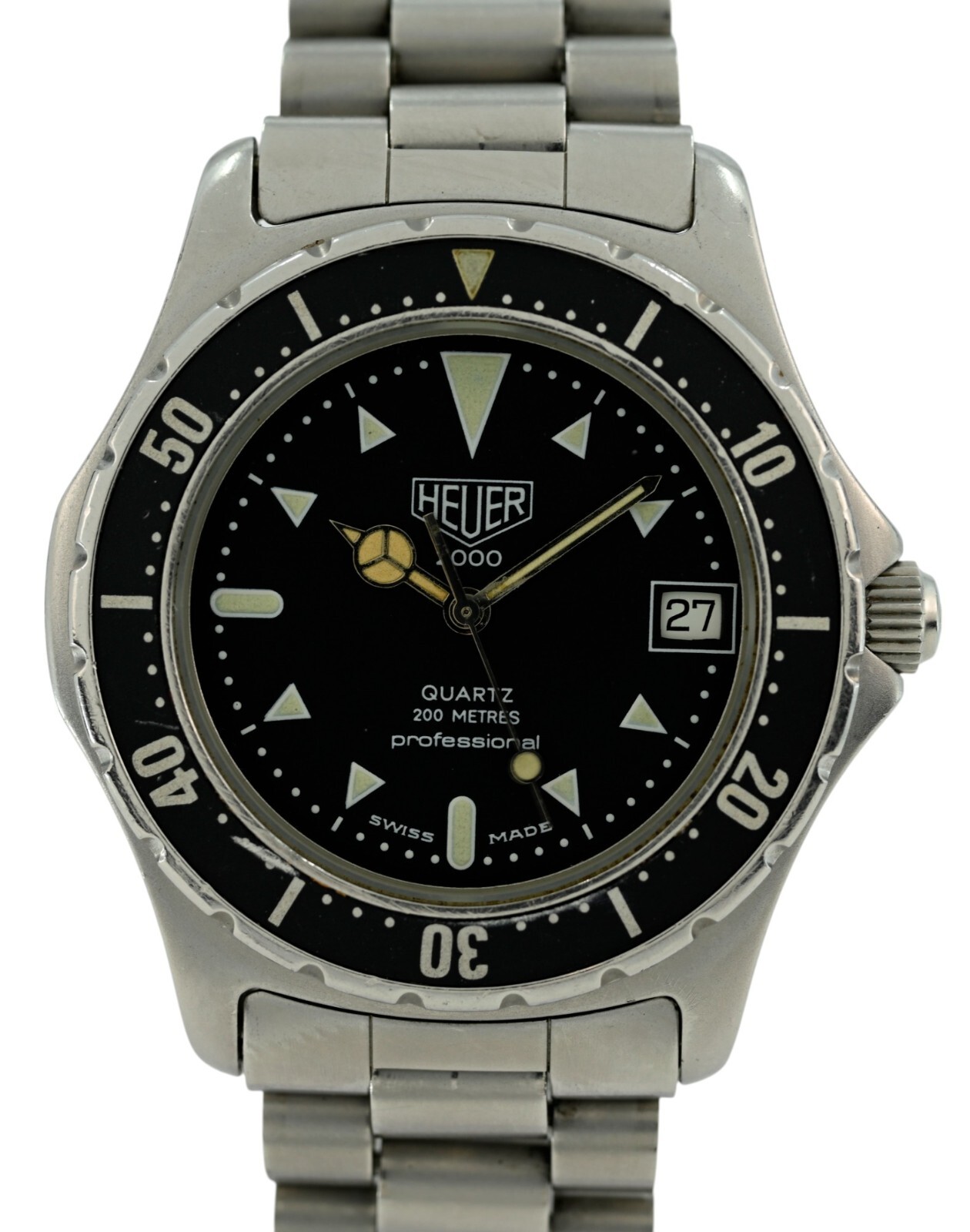 RARE Heuer Only (Pre-Tag) 37mm Men’s Professional 2000 Series Watch Ref 973.006!