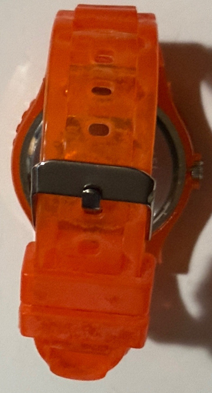 Orange Silicone Wrist Watch