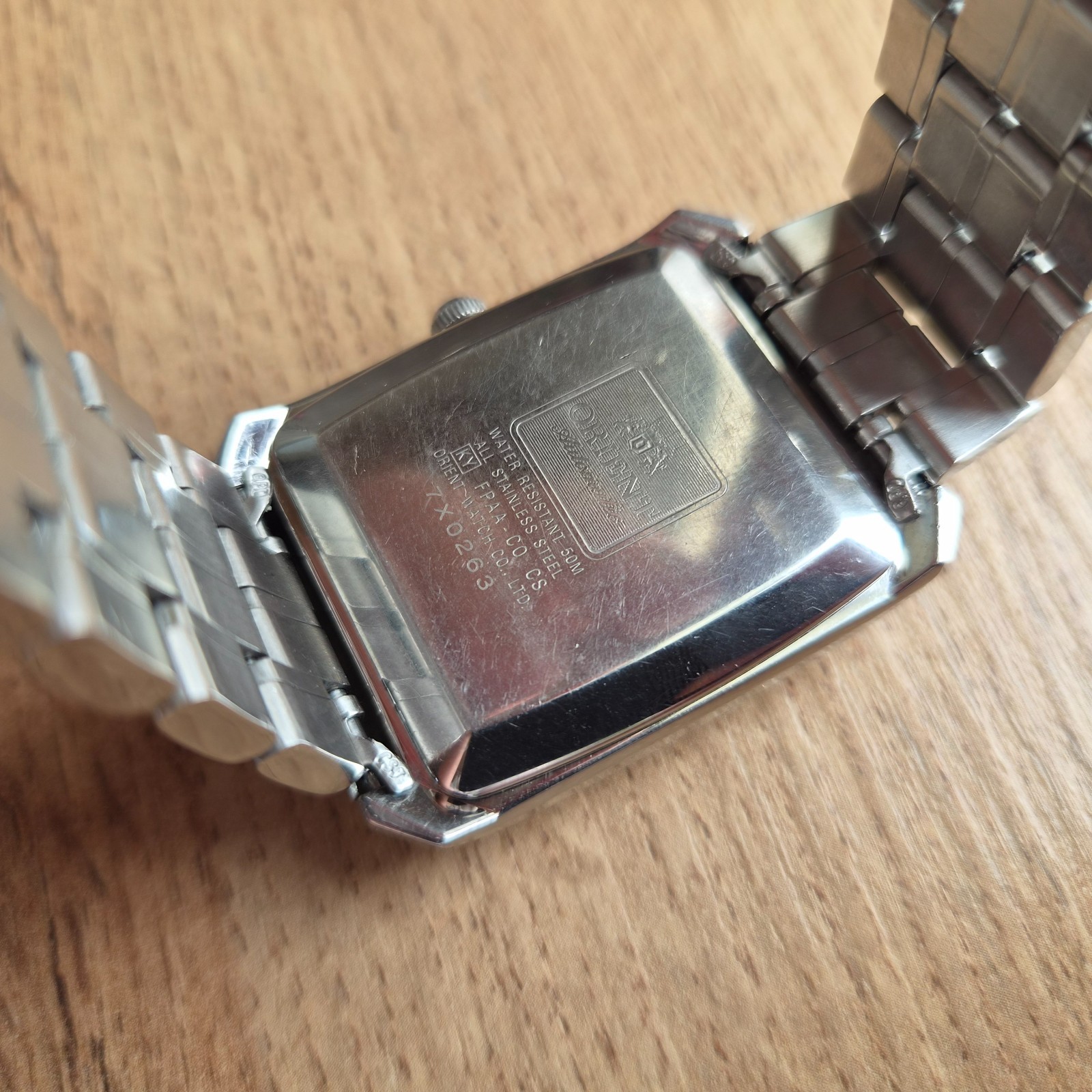 Orient square President watch, day date orient Automatic black Watch, classic