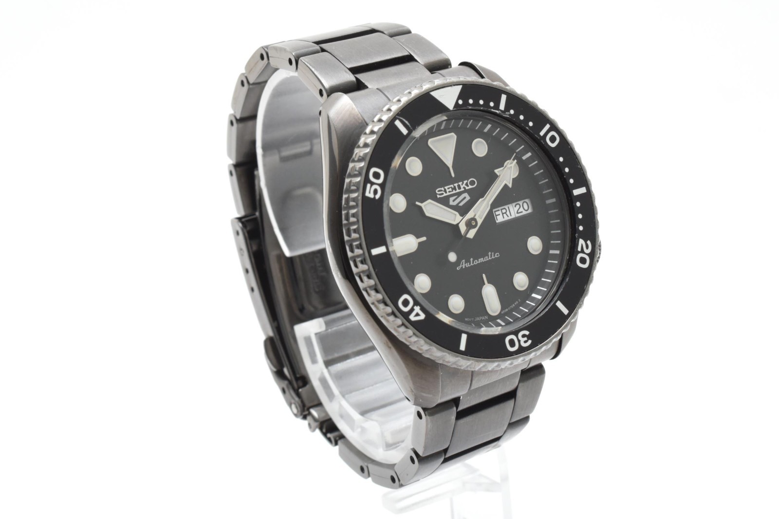 [Exc+5 ] w/BOX SEIKO 5 Sports 4R36-07G0 Automatic BLACK Mens Watch JAPAN