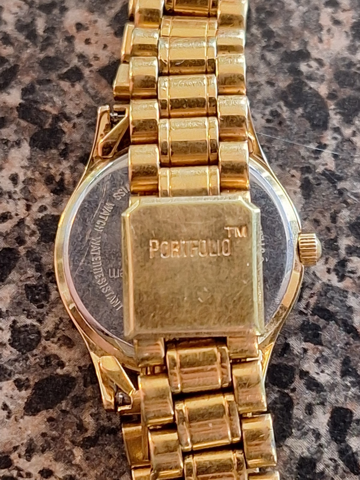 Tiffany & Co 10m Portfolio Gold Plated SS Quartz Ladies Swiss Made Watch