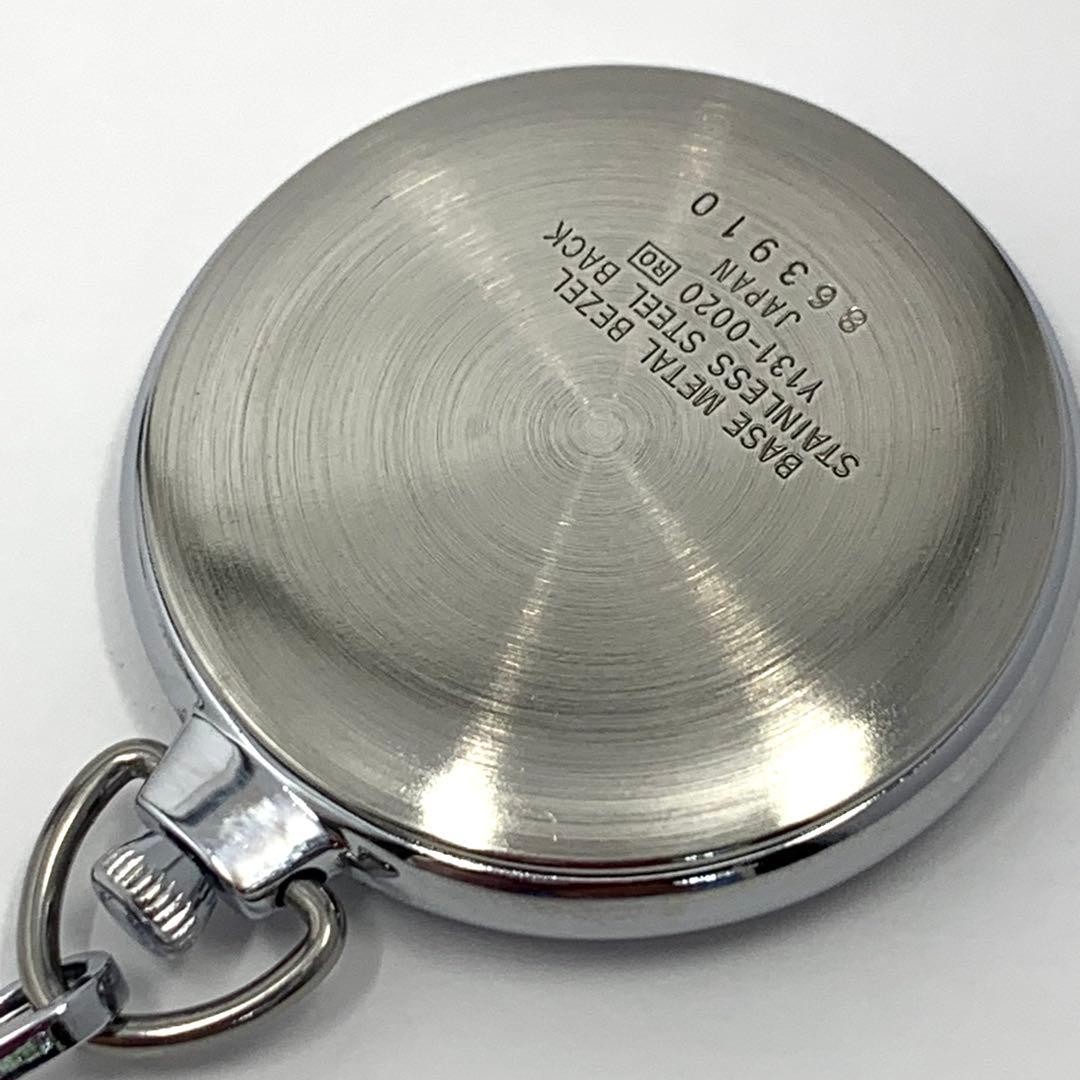 ☘️Battery replaced. 797 SEIKO ALBA Seiko Pocket Watch, Roman Numerals, White