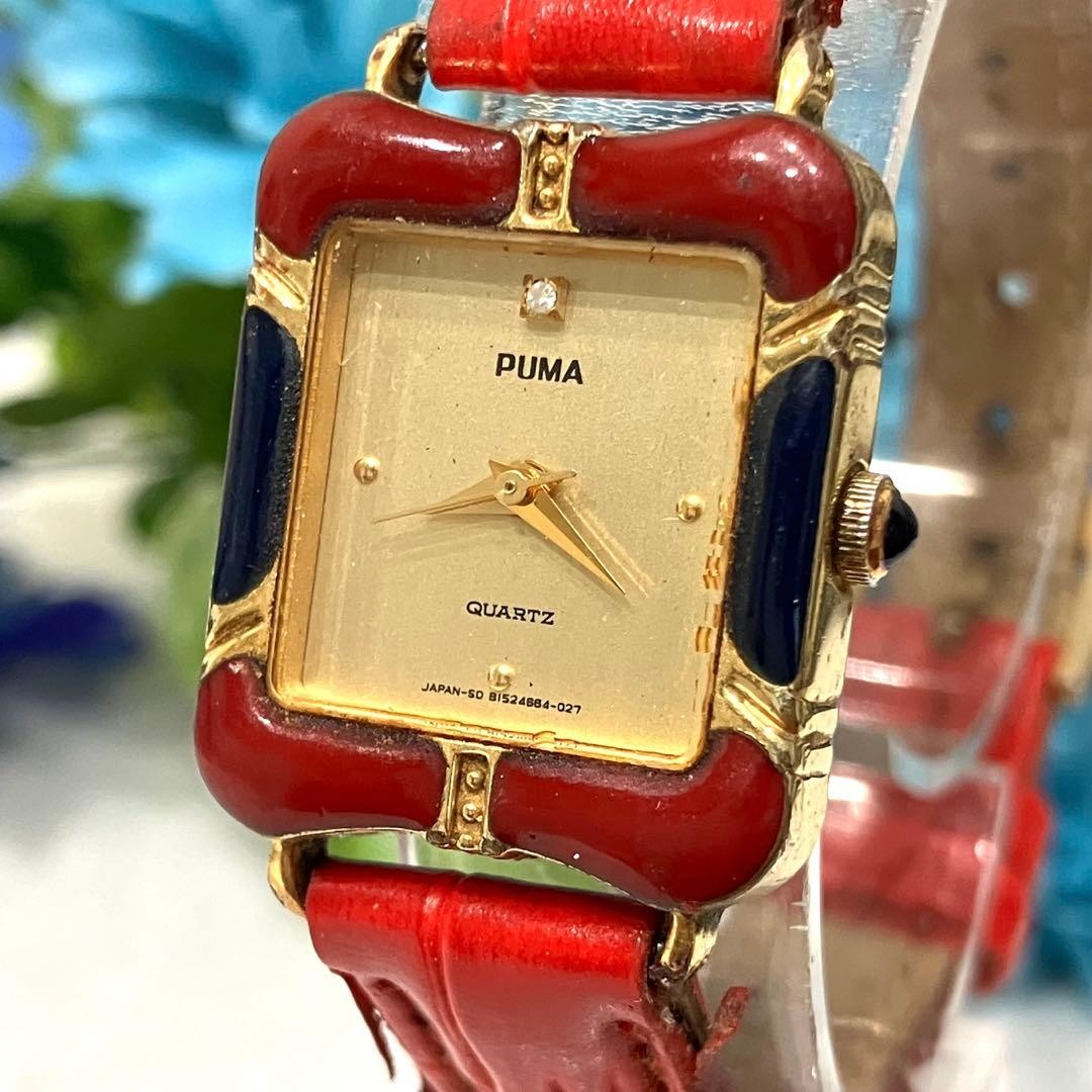 ORIENT PUMA Watch Diamond Red Gold Japan