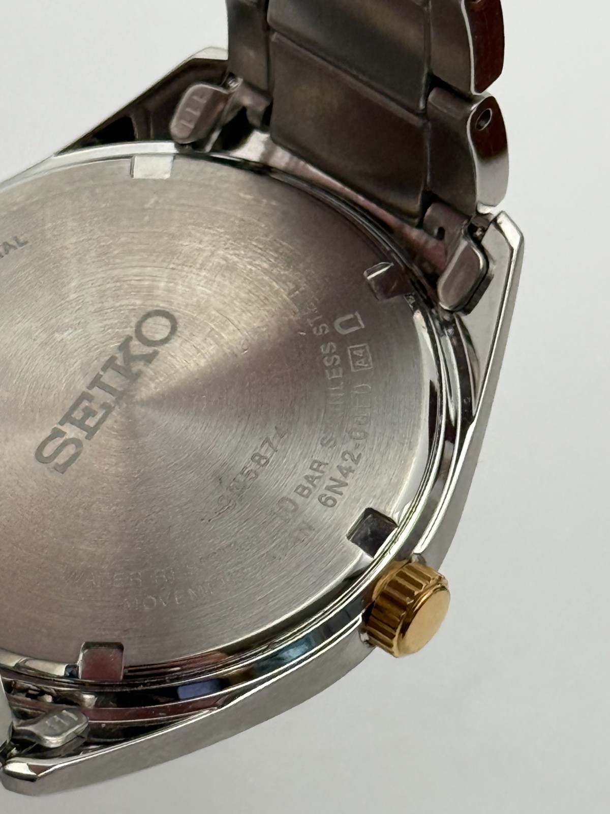 Seiko SUR312 36mm Two-Tone Quartz Date Sapphire Crystal Watch