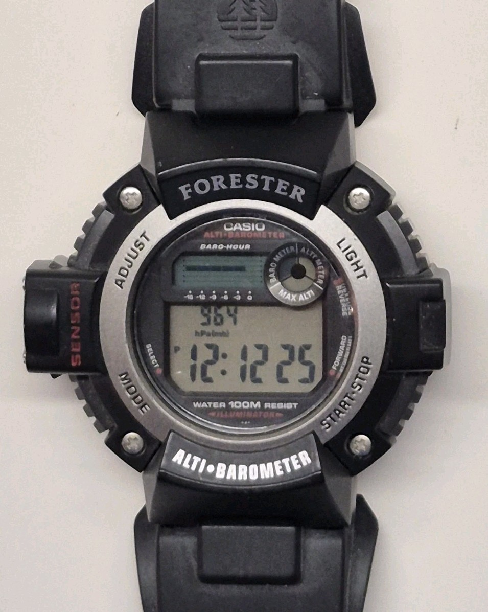 Mens Casio 2147 FTS-100 Forester Twin Sensor (Barometer, Altitude) Digital Watch