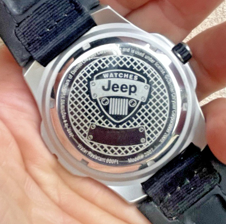 Jeep 600ft Dive Watch 50mm Model 2007 Rugged Military Style Screw Down Crown