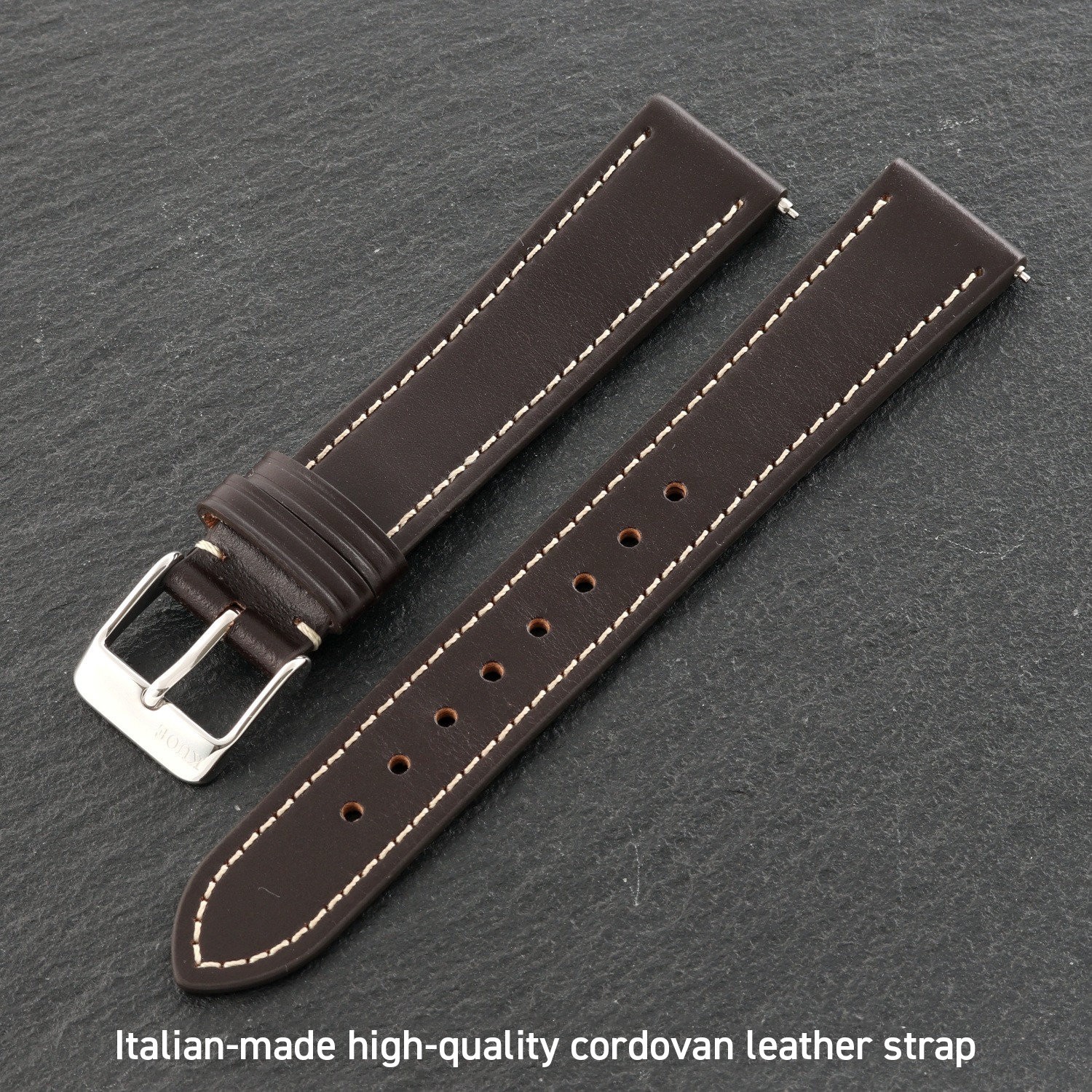 KUOE KYOTO OLD SMITH 90-007 Small Seconds Automatic Black Dial Brown Cordovan