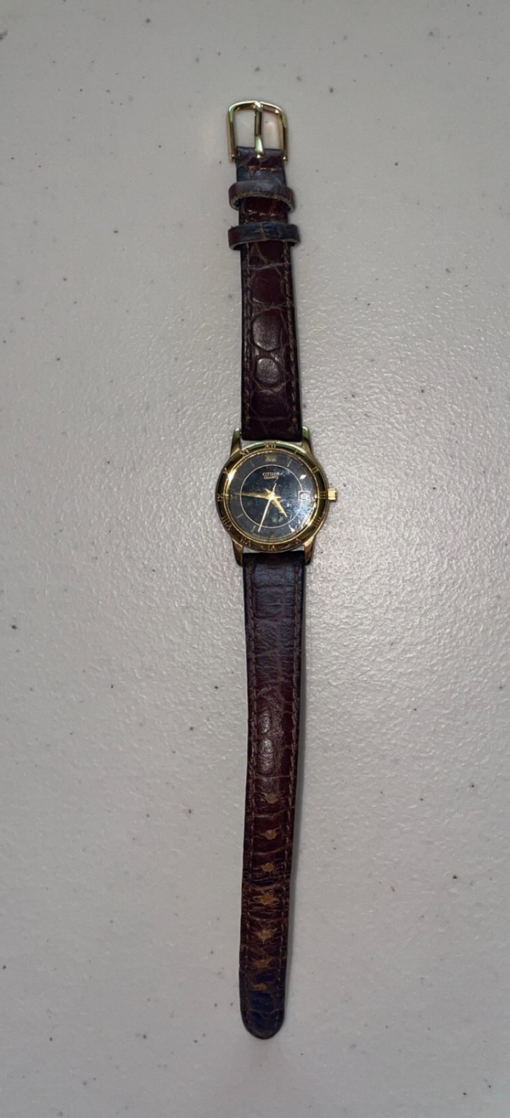 Women’s Citizens Quartz Watch w/Leather Band