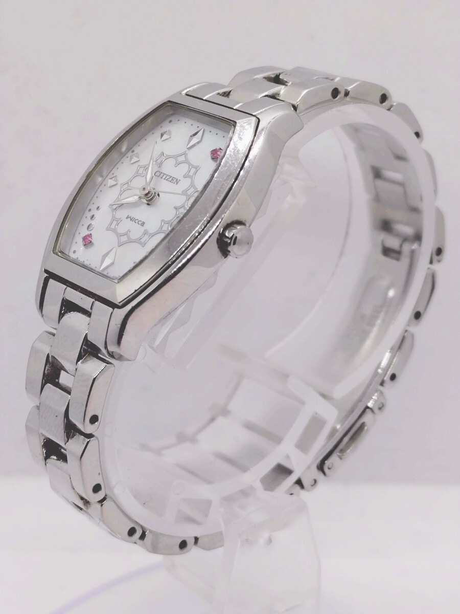 CITIZEN Citizen Wicca E031 S055351 Solar Ladies Watch with Stones Used Working I
