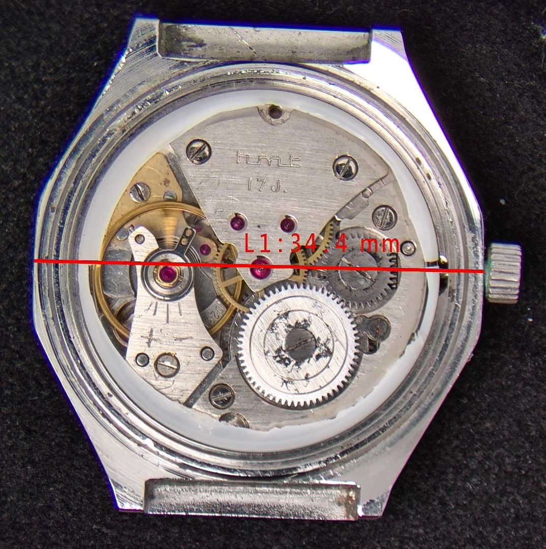 Hmt India Oriental Dial Men’s Hand-Wind Vintage Watch — Running