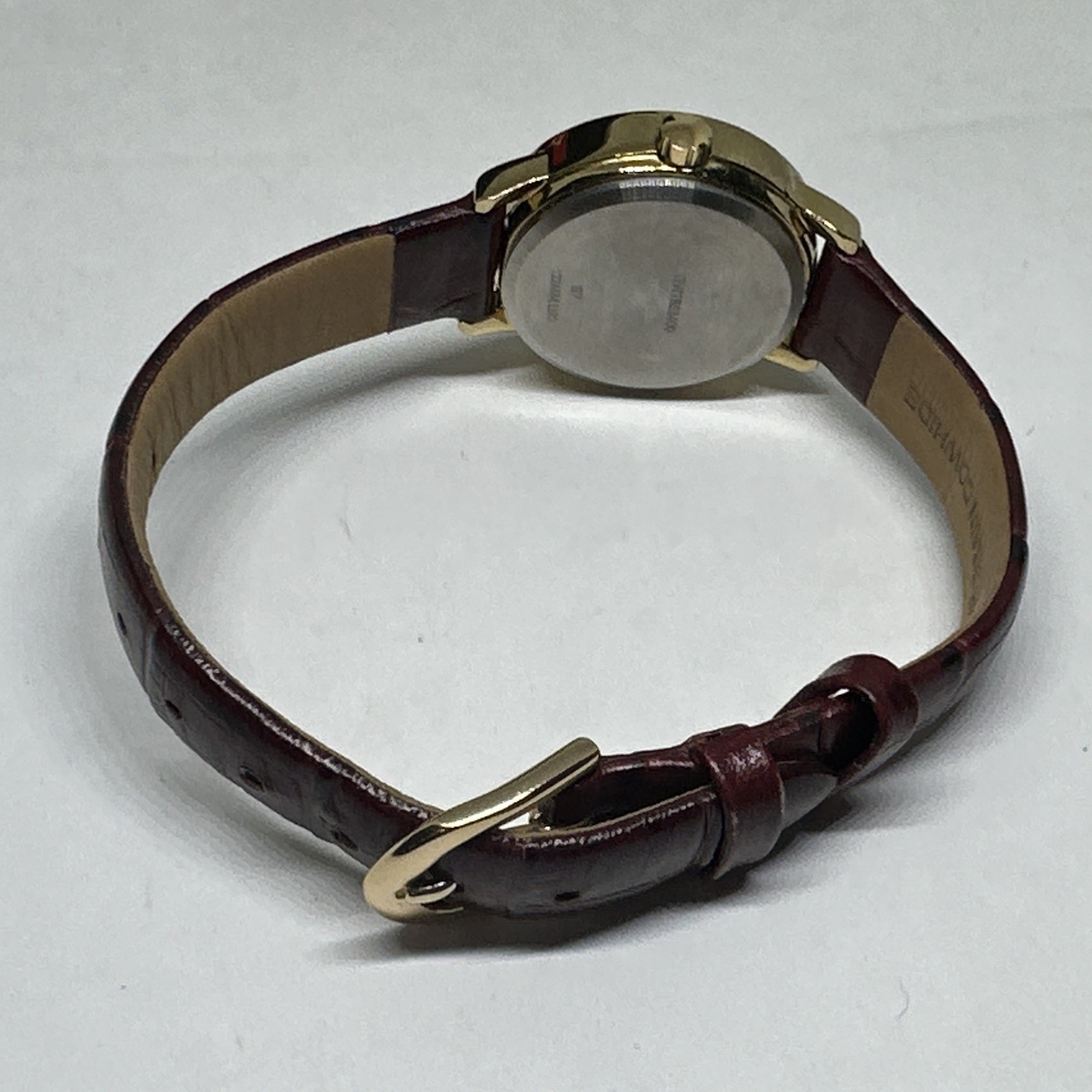Timex Easy Reader TW2R63400 Women’s Burgundy Leather Strap Quartz Watch XOB78