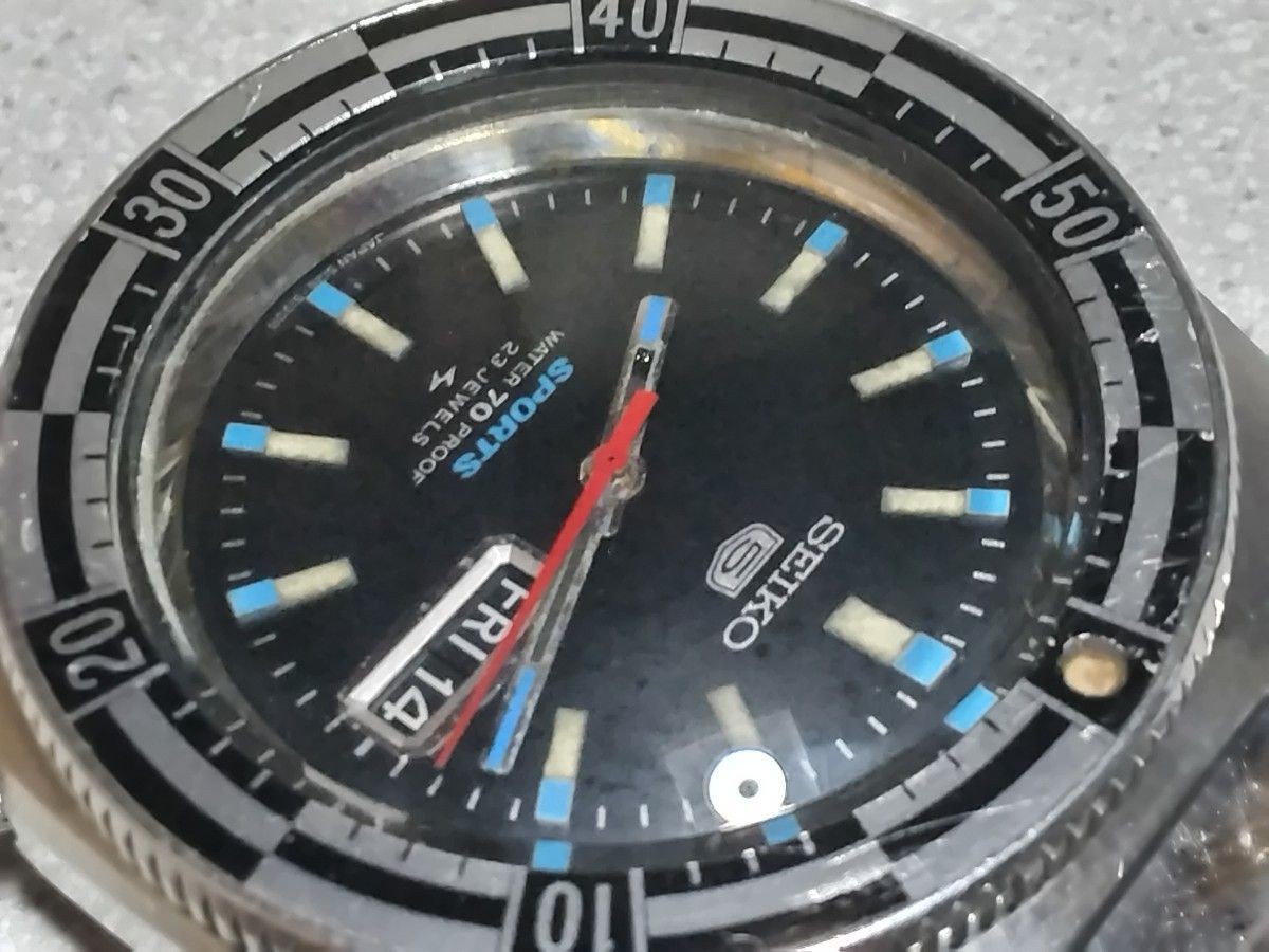 Seiko 5126-8130 5 Sports Original Automatic Vintage Watch Working Japan