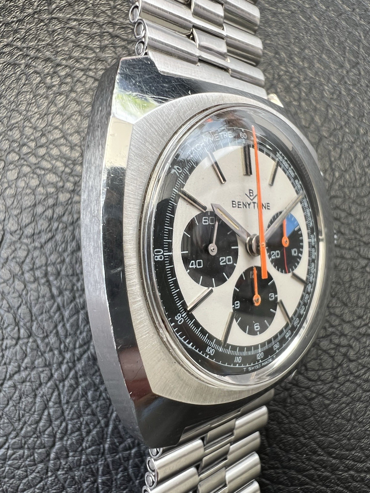 Lemania 9651 Vintage BENYTONE Cal. 863 Chronograph Original Bracelet