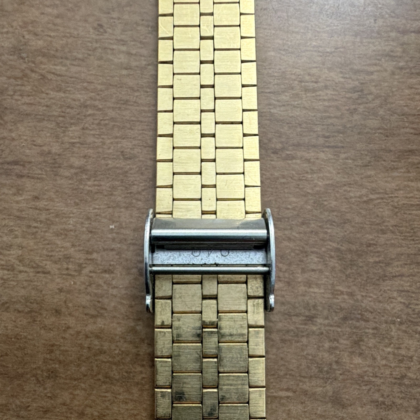 Seiko 11-8060 Quartz Blue Dial Octagon Case Two-Tone Bracelet 30mm Watch