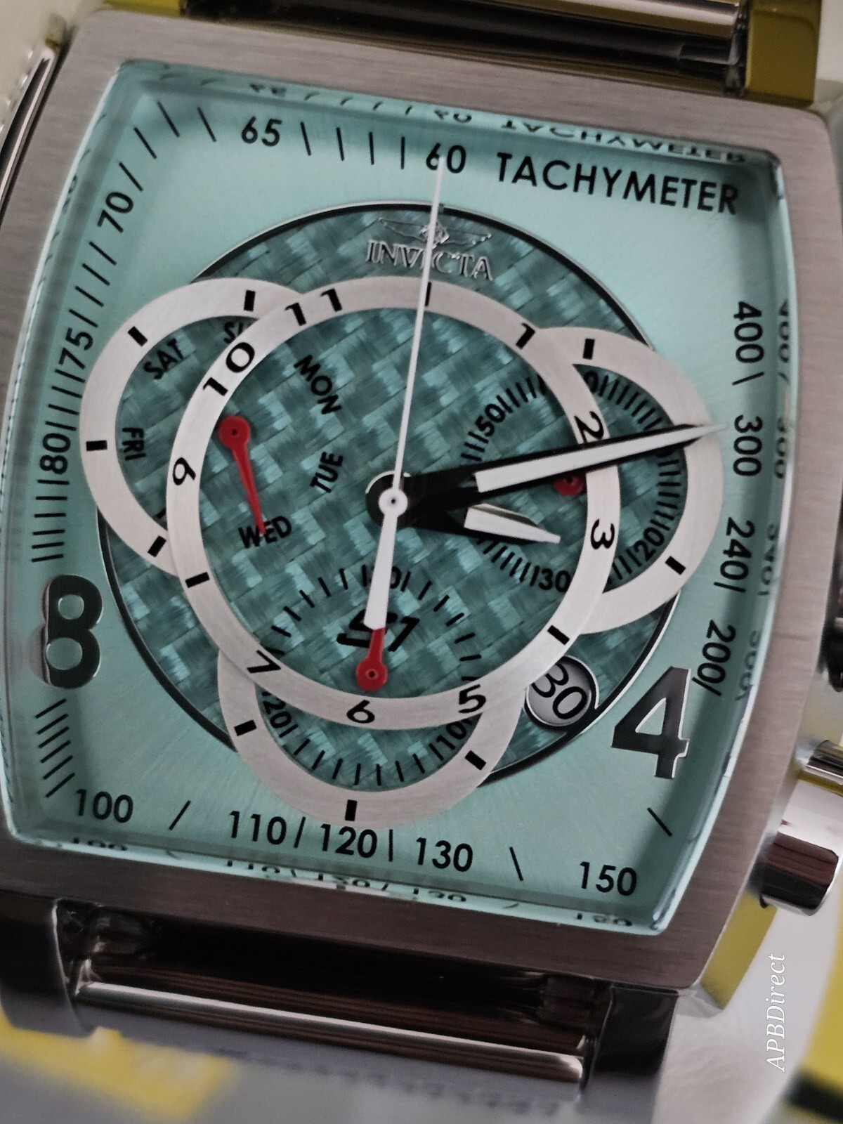 Invicta – S1 Rally – Blue Glass Fiber – Milanese Swiss Z60 FE Chrono Mens Watch
