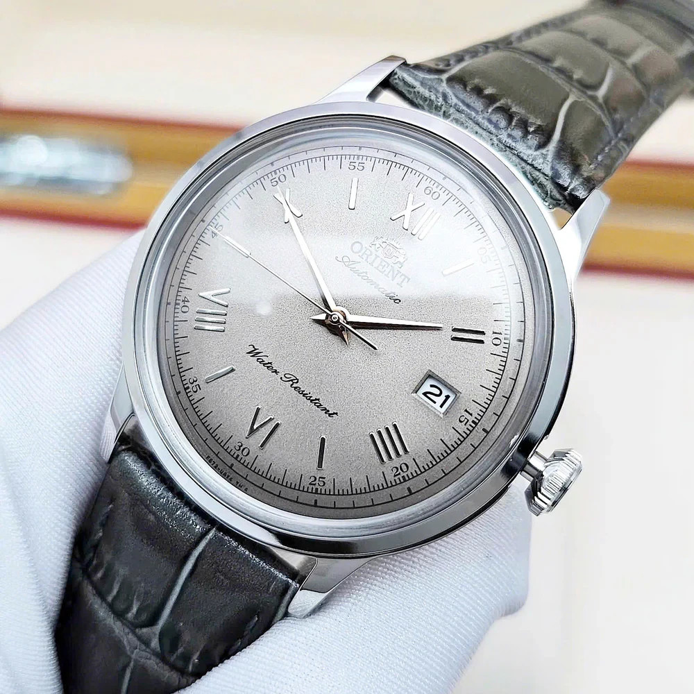 Orient Bambino Men’s Watch RA-AC0025N30B Classic Beige Dial Leather Strap 30M
