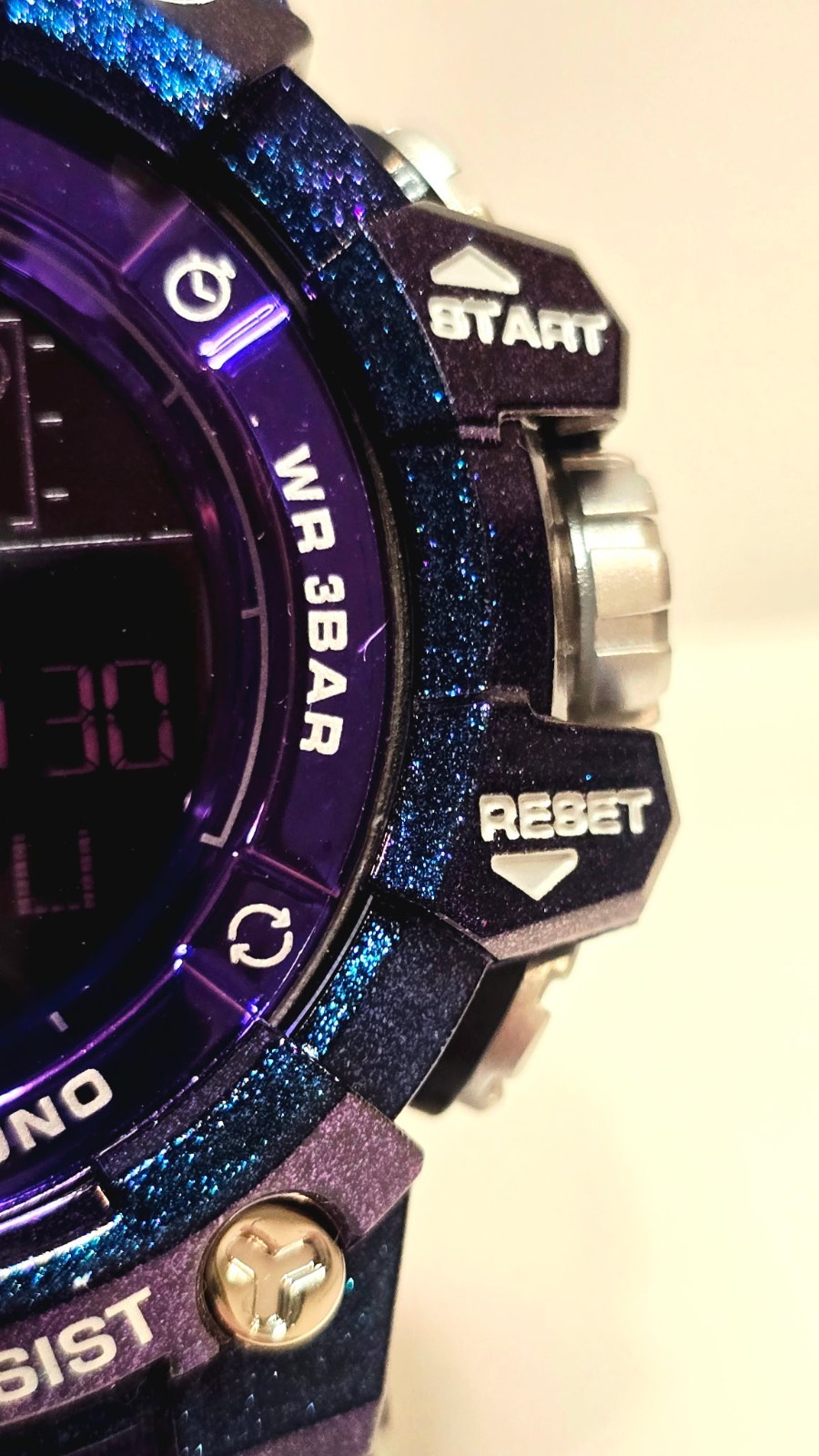Activa Sport Digital Quartz Chronograph Blue/Purple Resin 30M w/Box