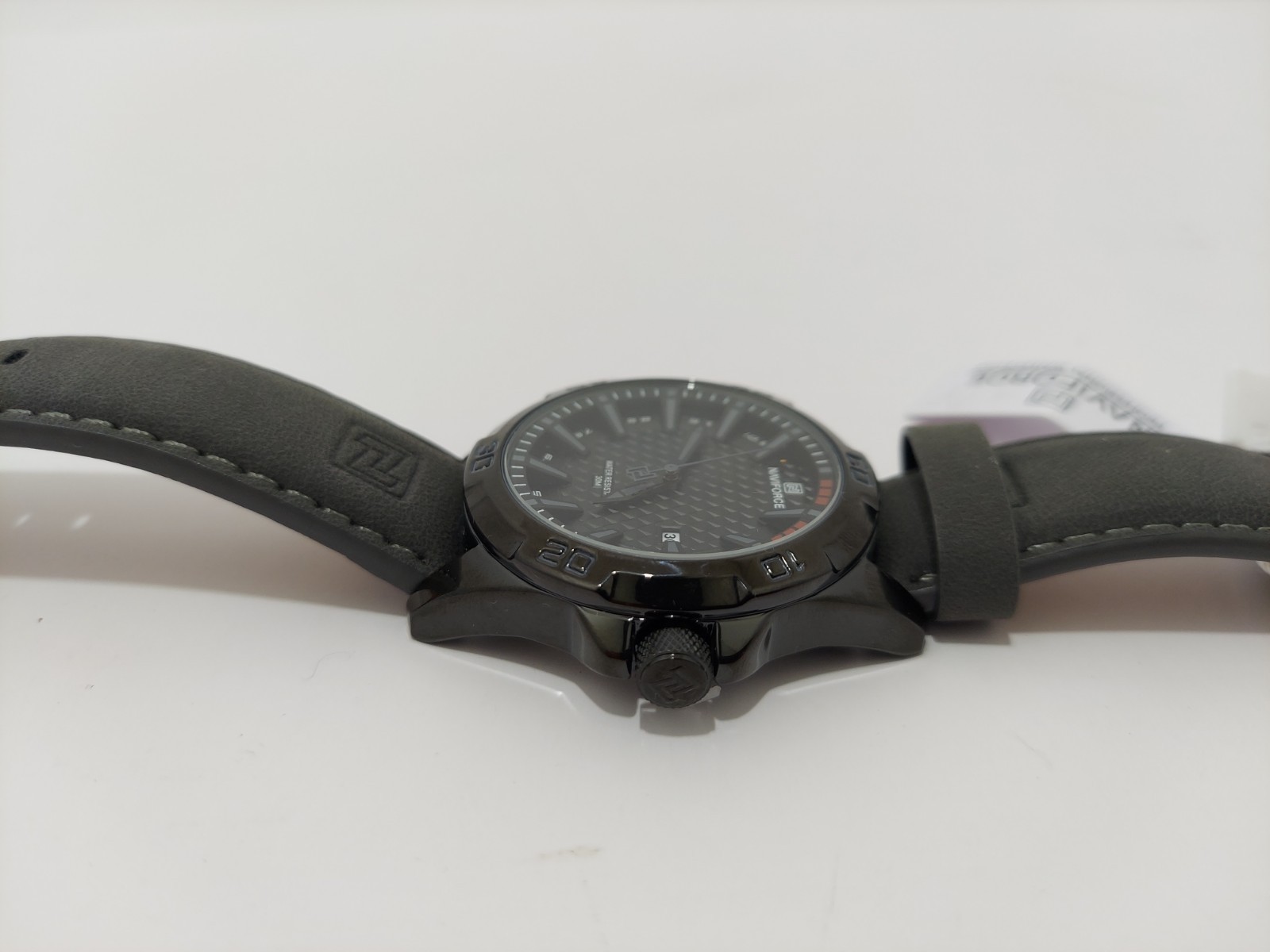 NAVIFORCE NF 9099 Brand Black Quartz Men Military Style Watch 48mm NWOB New