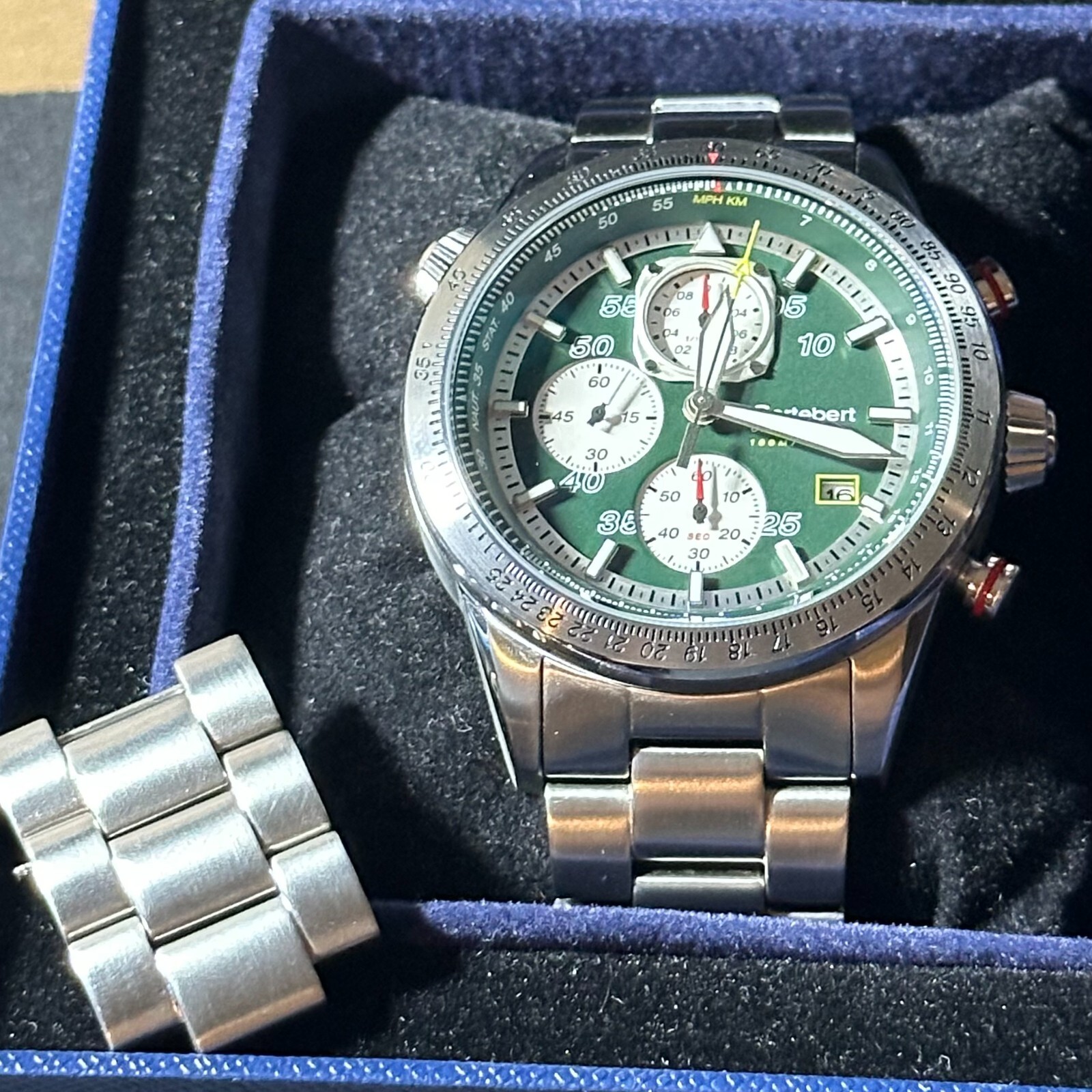 Cortebert Elevation Chronograph automatic 44mm with rotating inner chapter ring