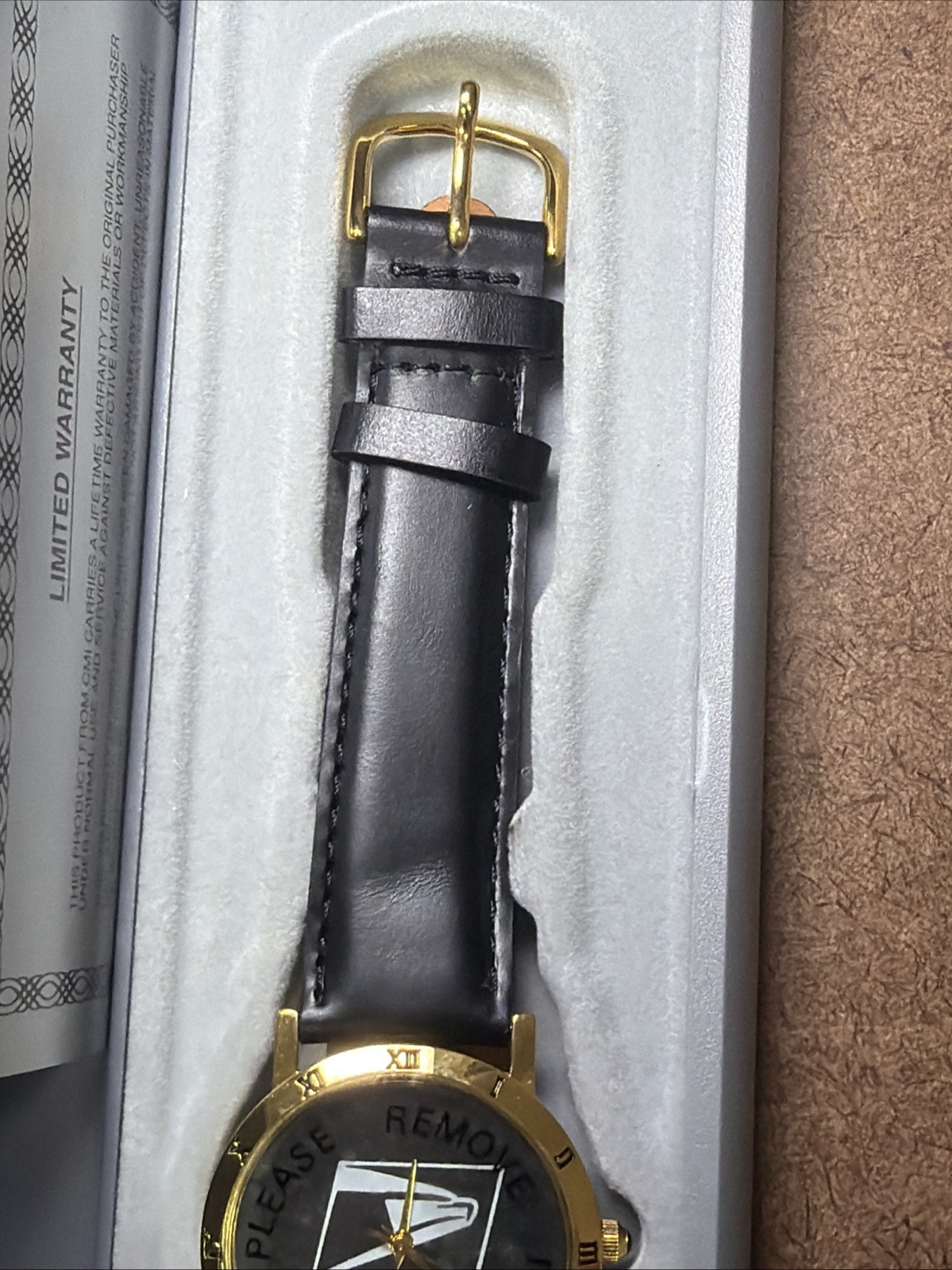 Sweda United States Postal Service (USPS) Japan Movement Gold/Black 9” NEW NOS!