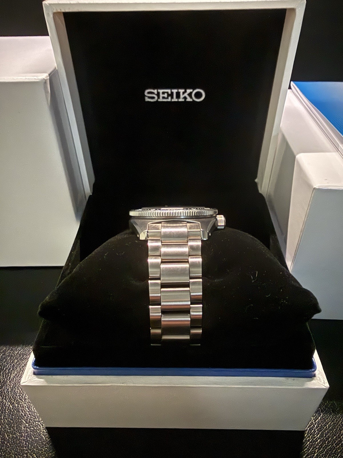 Seiko SPB451 Automatic Diver 300m Blue Dial/Bezel Stainless Steel Bracelet