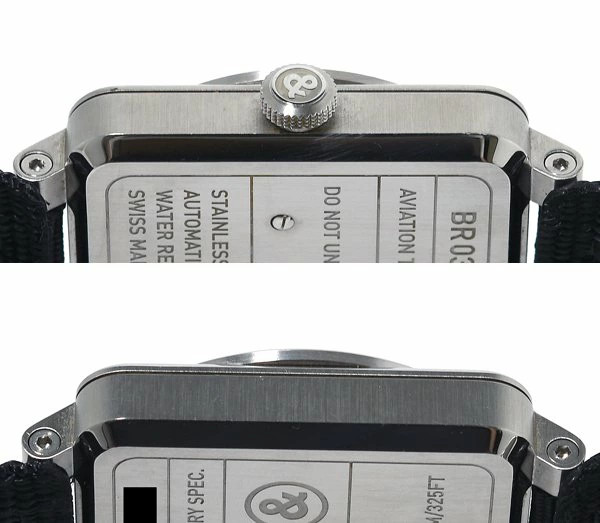 BELL&ROSS WATCH BR03-92 AUTOMATIC WINDING DATE BLACK DIAL STAINLESS STEEL MEN’S