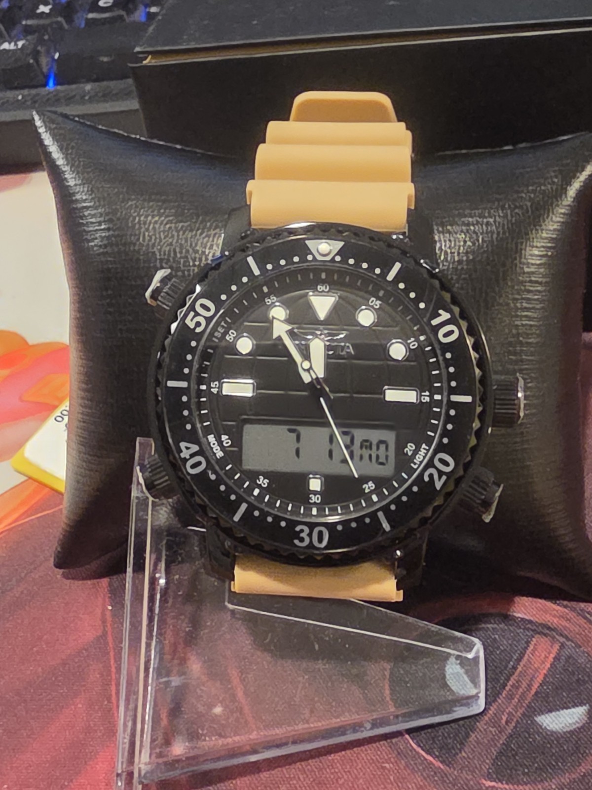 Invicta Men’s Pro Diver 46.5mm Digital Chronograph Watch IN-49452